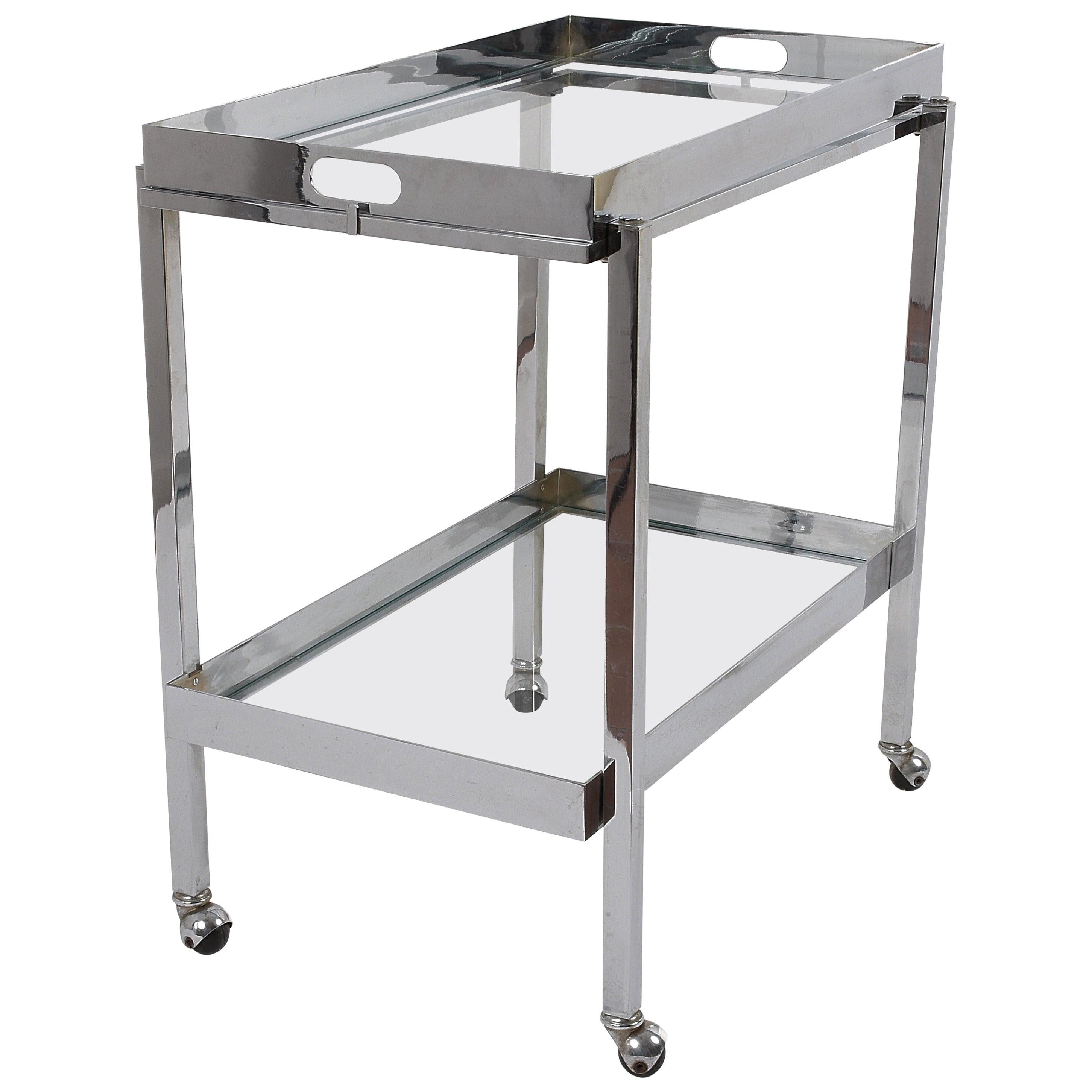 Black Lacquer Bar with Removable Tray Top at 1stDibs