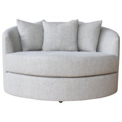 Midcentury Circle Chaise Lounge Chair, 1960s