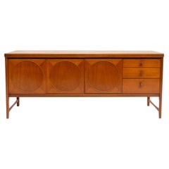 Midcentury Circles Teak Sideboard by Nathan Furniture, 1960s