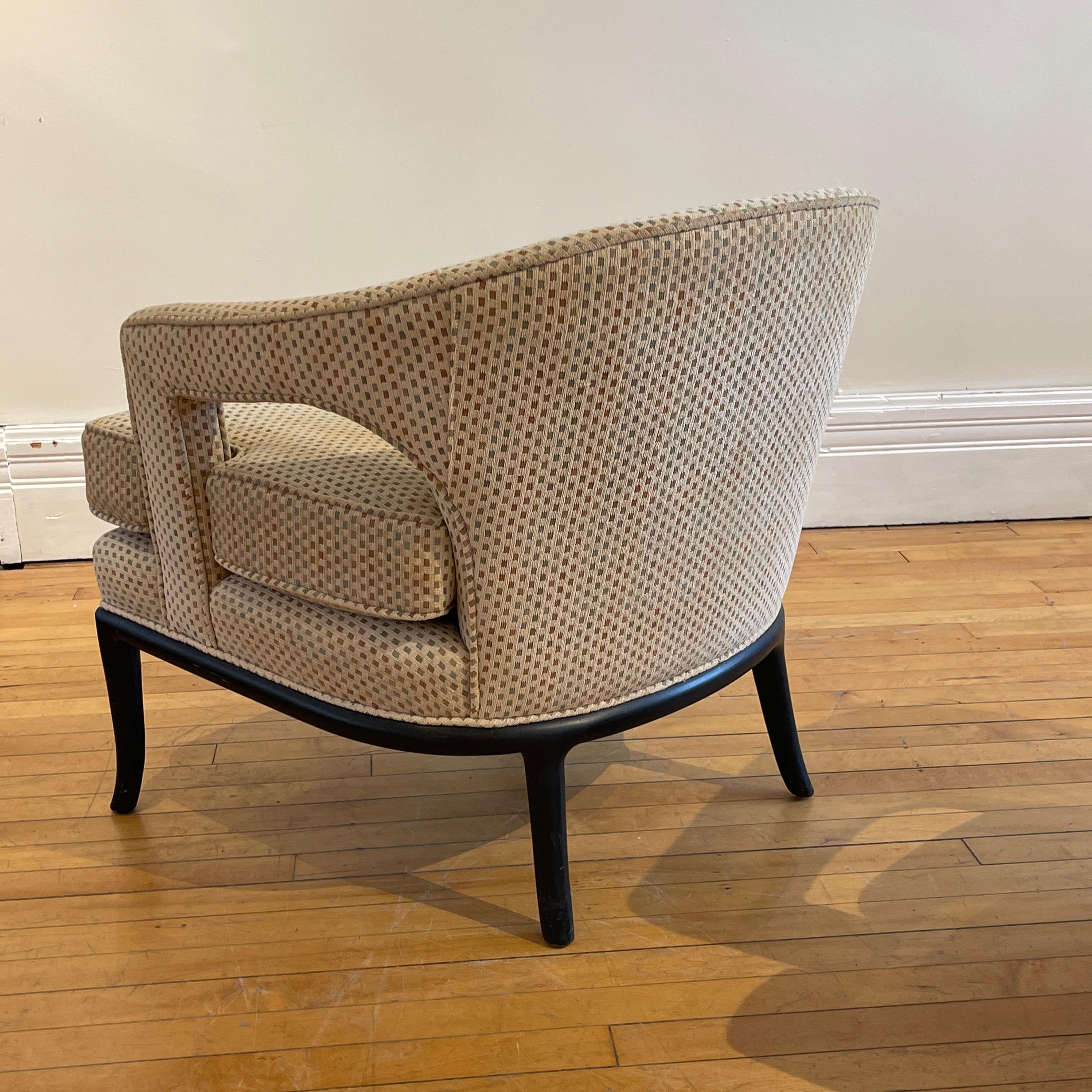 Mid Century Classic Sculptural T.H. Robsjohn Gibbings for Widdicomb Arm Chair For Sale 1