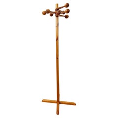 Midcentury Coat Hanger in Pine, Sweden, 1970s Pair Available, Sold Individually