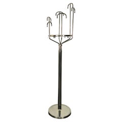 Midcentury Coat Rack Nickel-Plated Brass BBPR for Artemide Italian Design 1970s