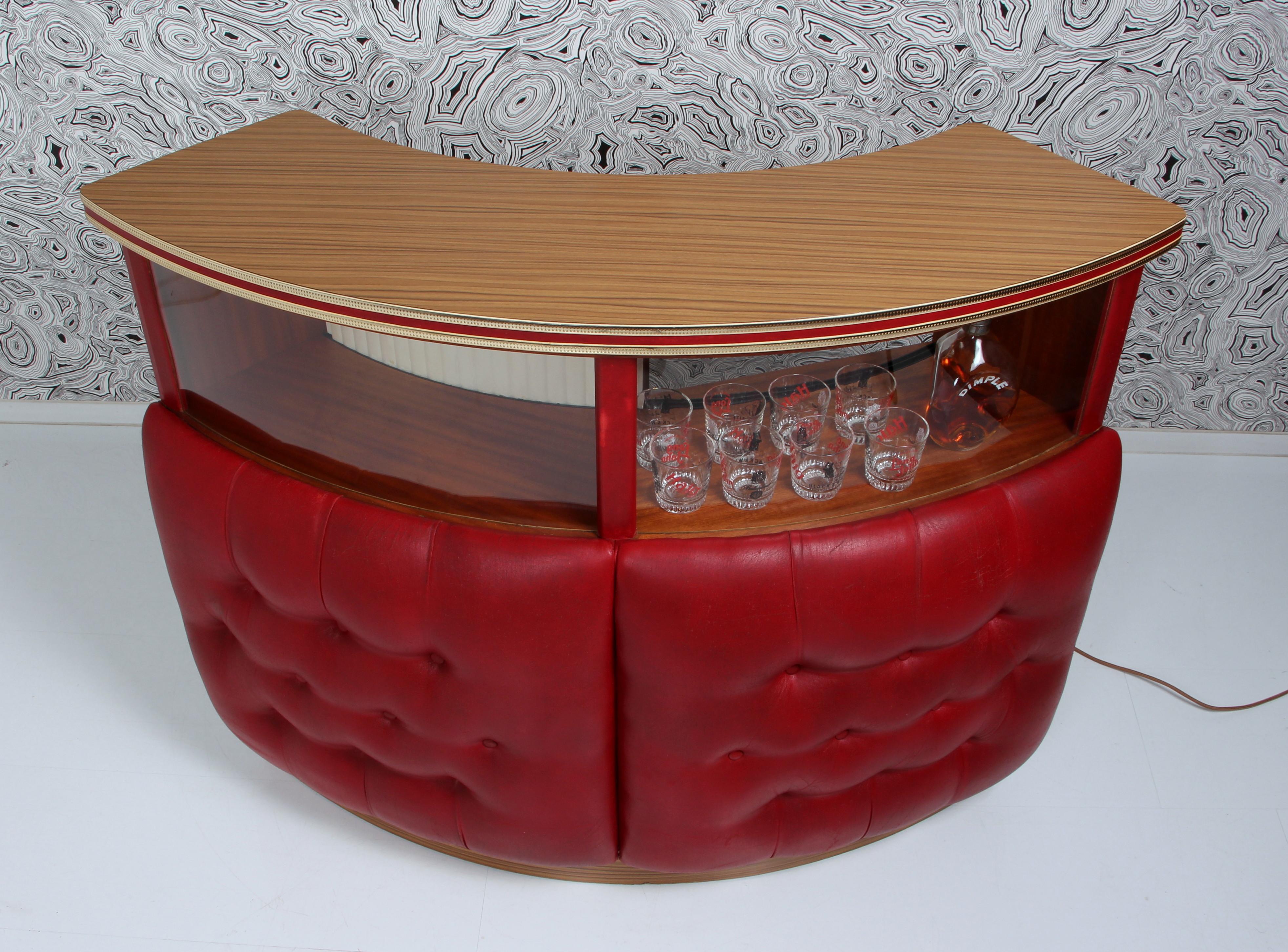 Midcentury Cocktail Bar Drinks Bar Counter Made in England a. Umberto Mascagni  7