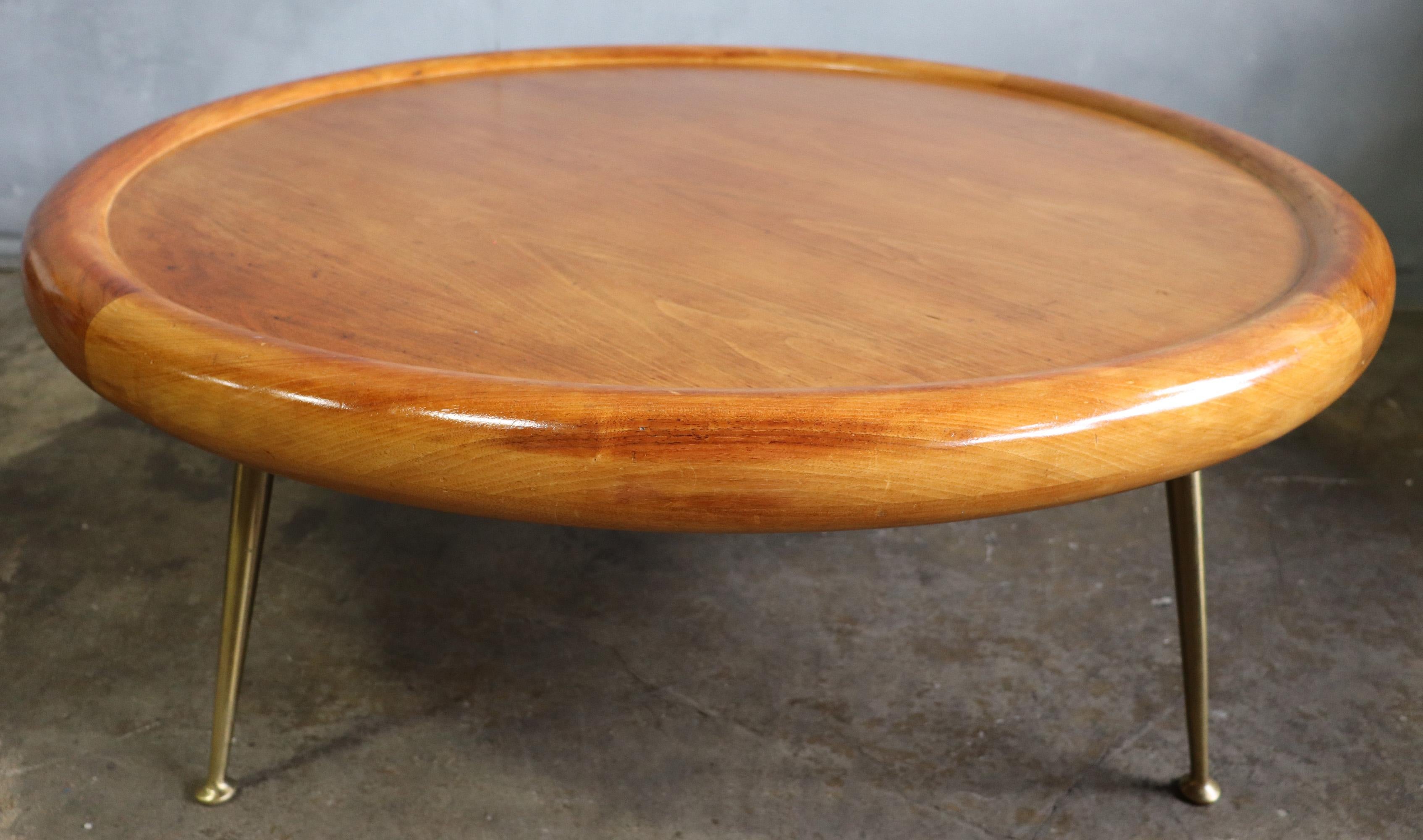 Midcentury Coffeel Table by T.H. Robsjohn-Gibbings for Widdicomb In Good Condition For Sale In BROOKLYN, NY