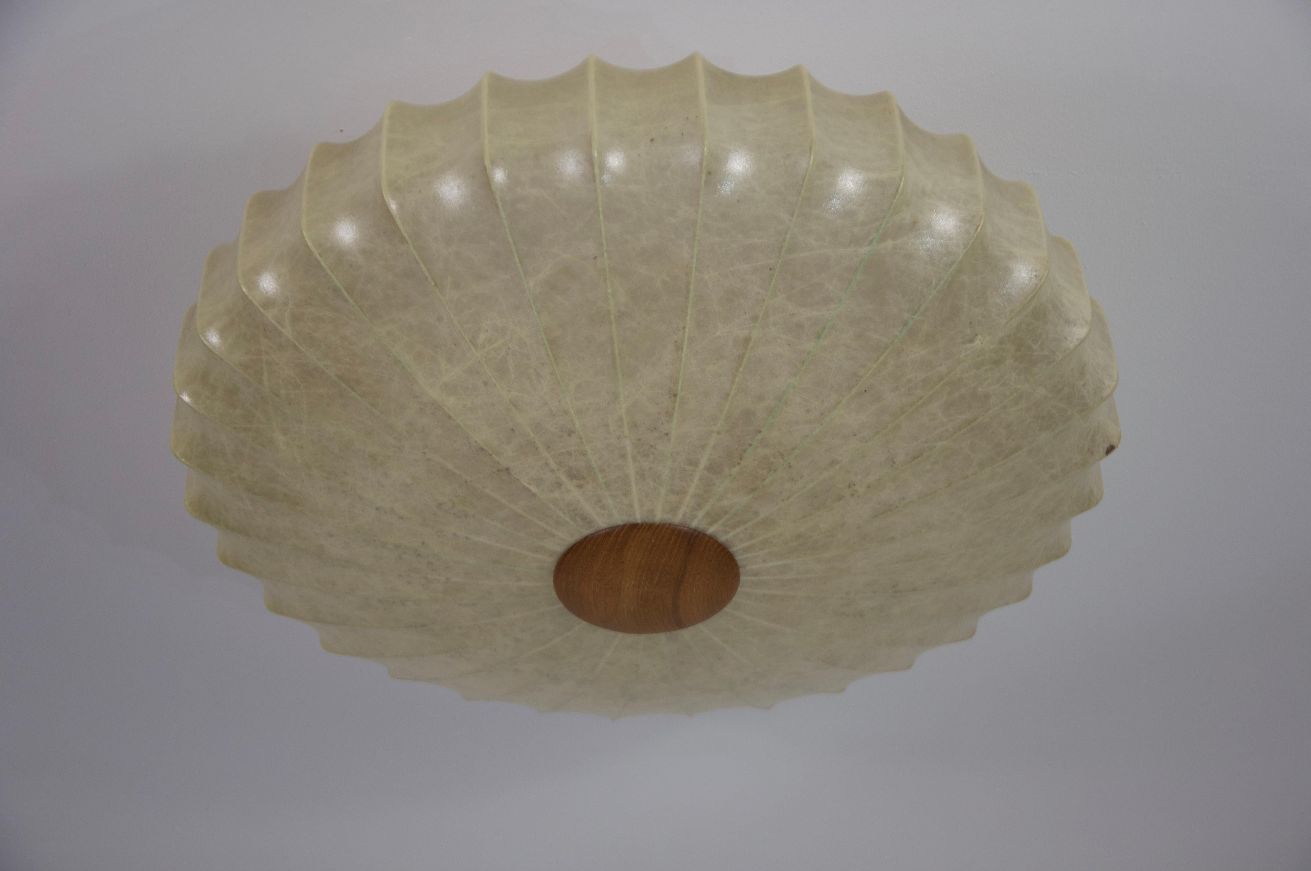 Plafonnier cocon du milieu du siècle dernier, années 1960, Italie 5
