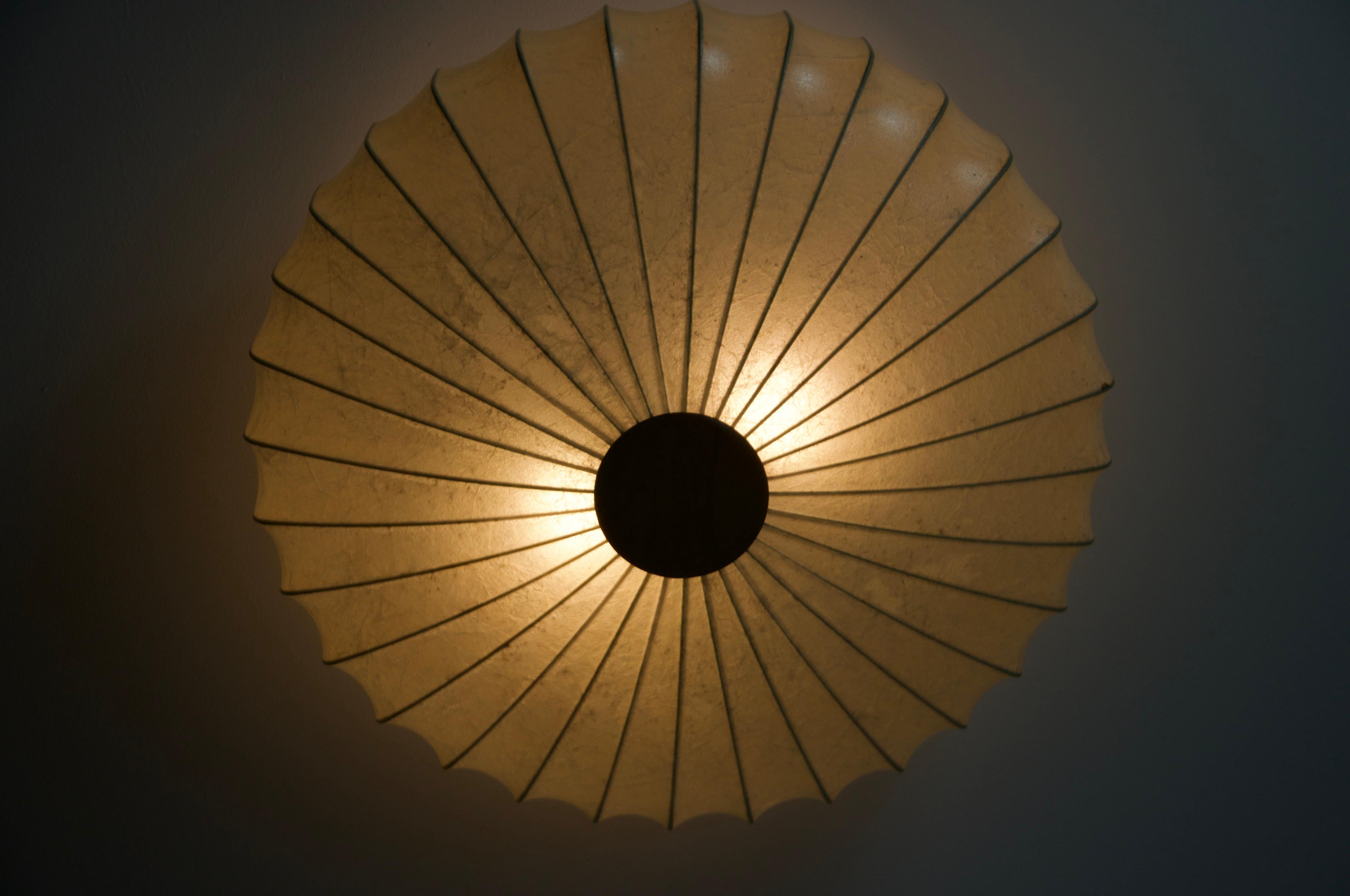 Plafonnier cocon du milieu du siècle dernier, années 1960, Italie Bon état à Hagenbach, DE