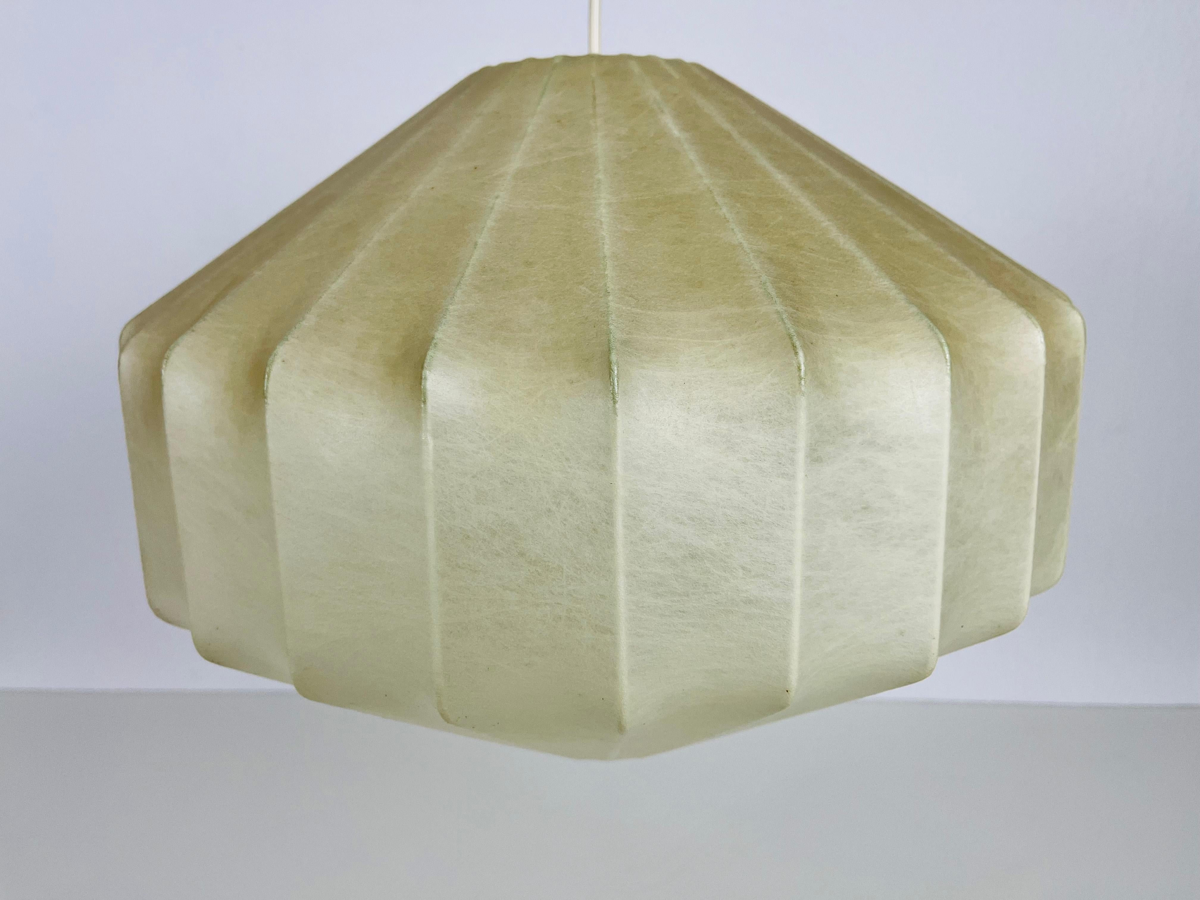 Midcentury Cocoon Losange Pendant Light, 1960s, Italy For Sale 6