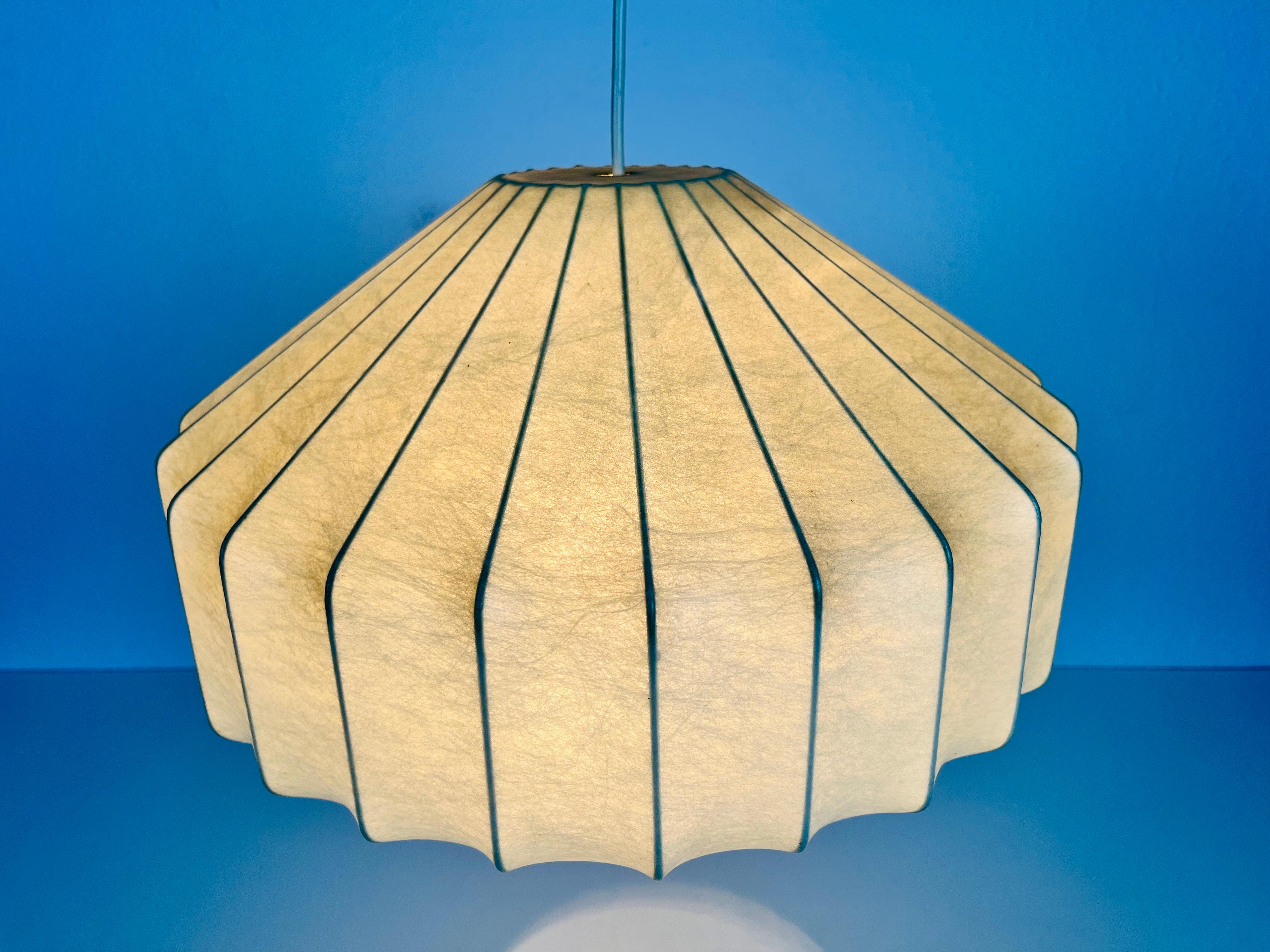 Midcentury Cocoon Losange Pendant Light, 1960s, Italy For Sale 9