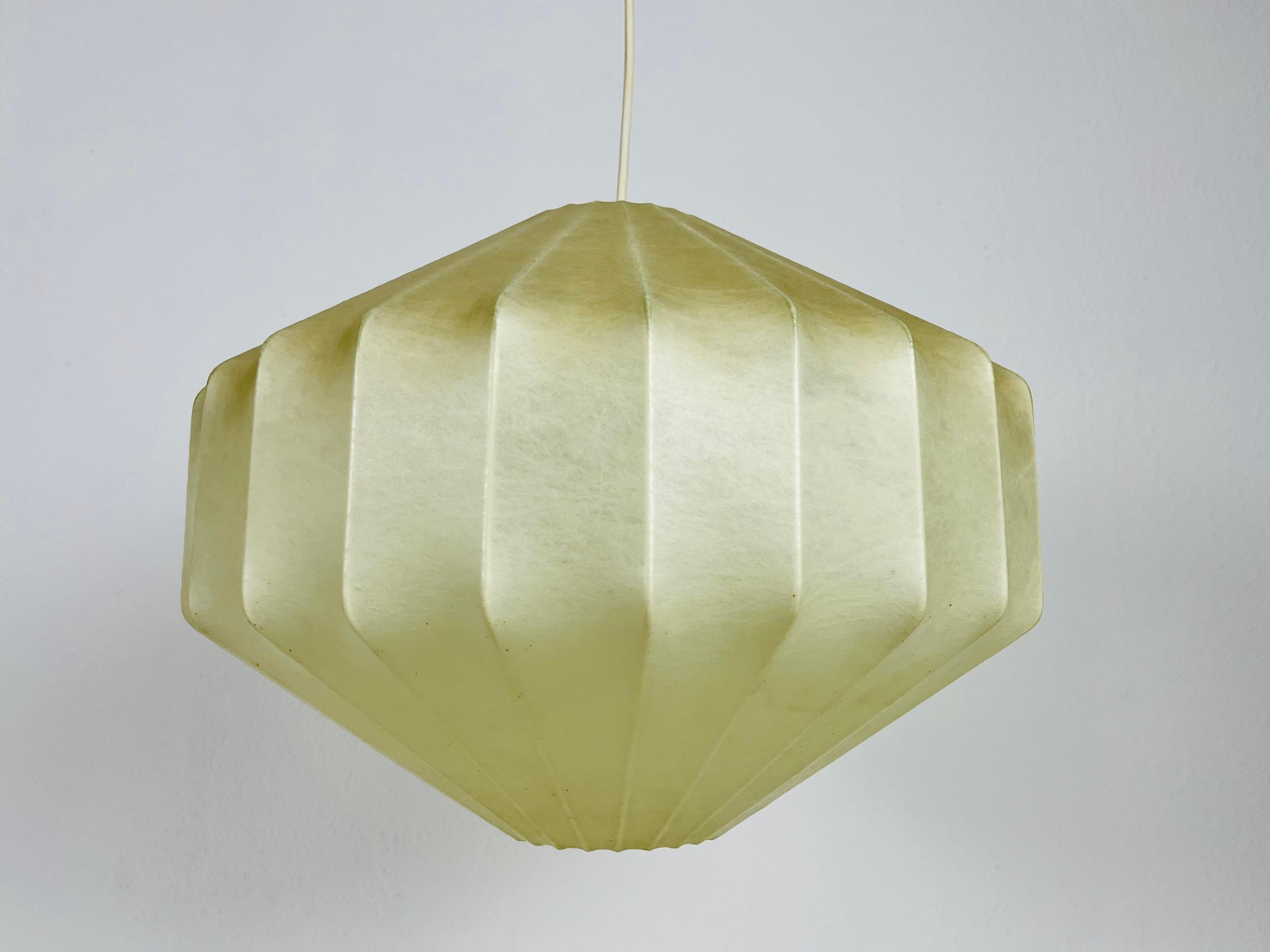 Mid-Century Modern Midcentury Cocoon Losange Pendant Light, 1960s, Italy For Sale
