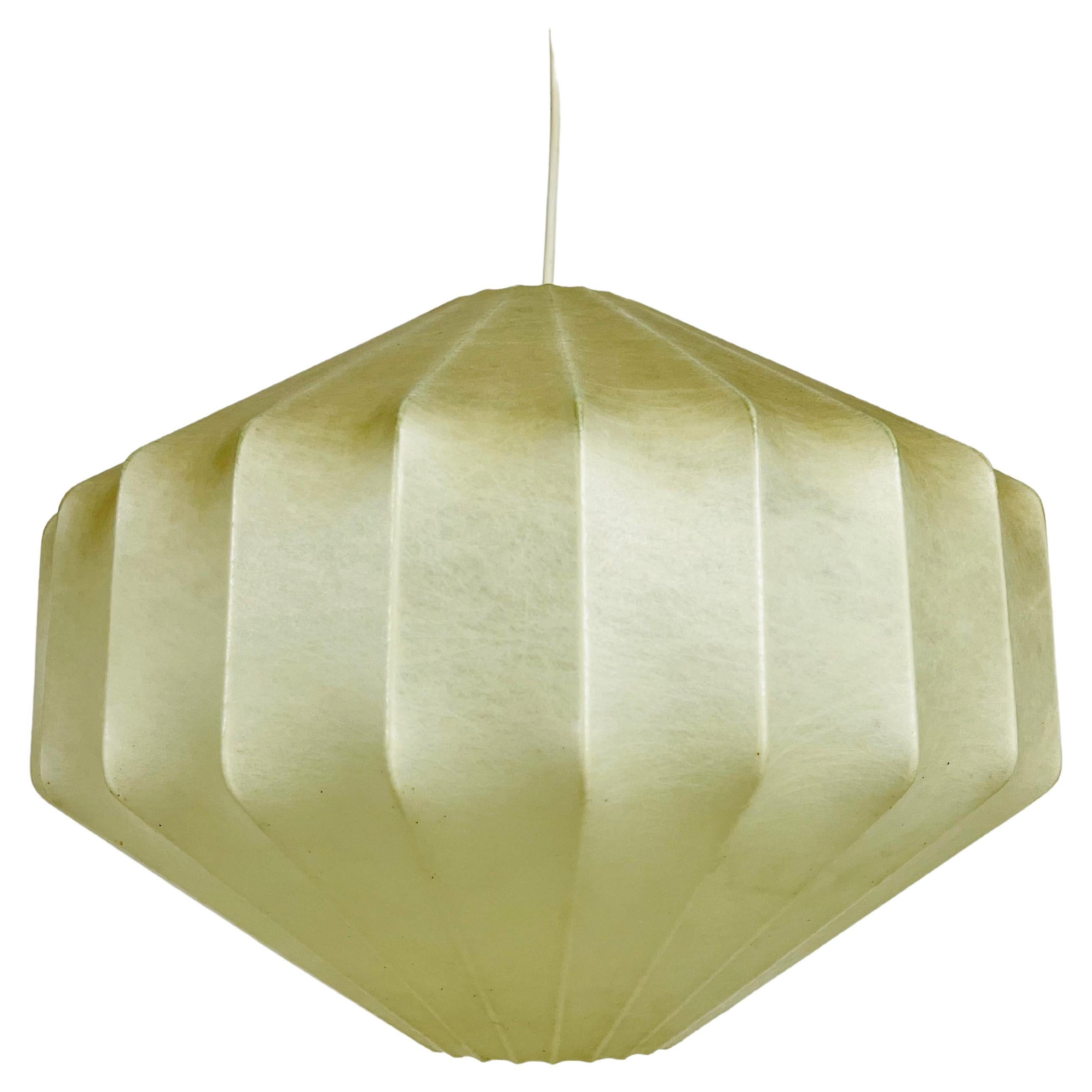 Midcentury Cocoon Losange Pendant Light, 1960s, Italy For Sale
