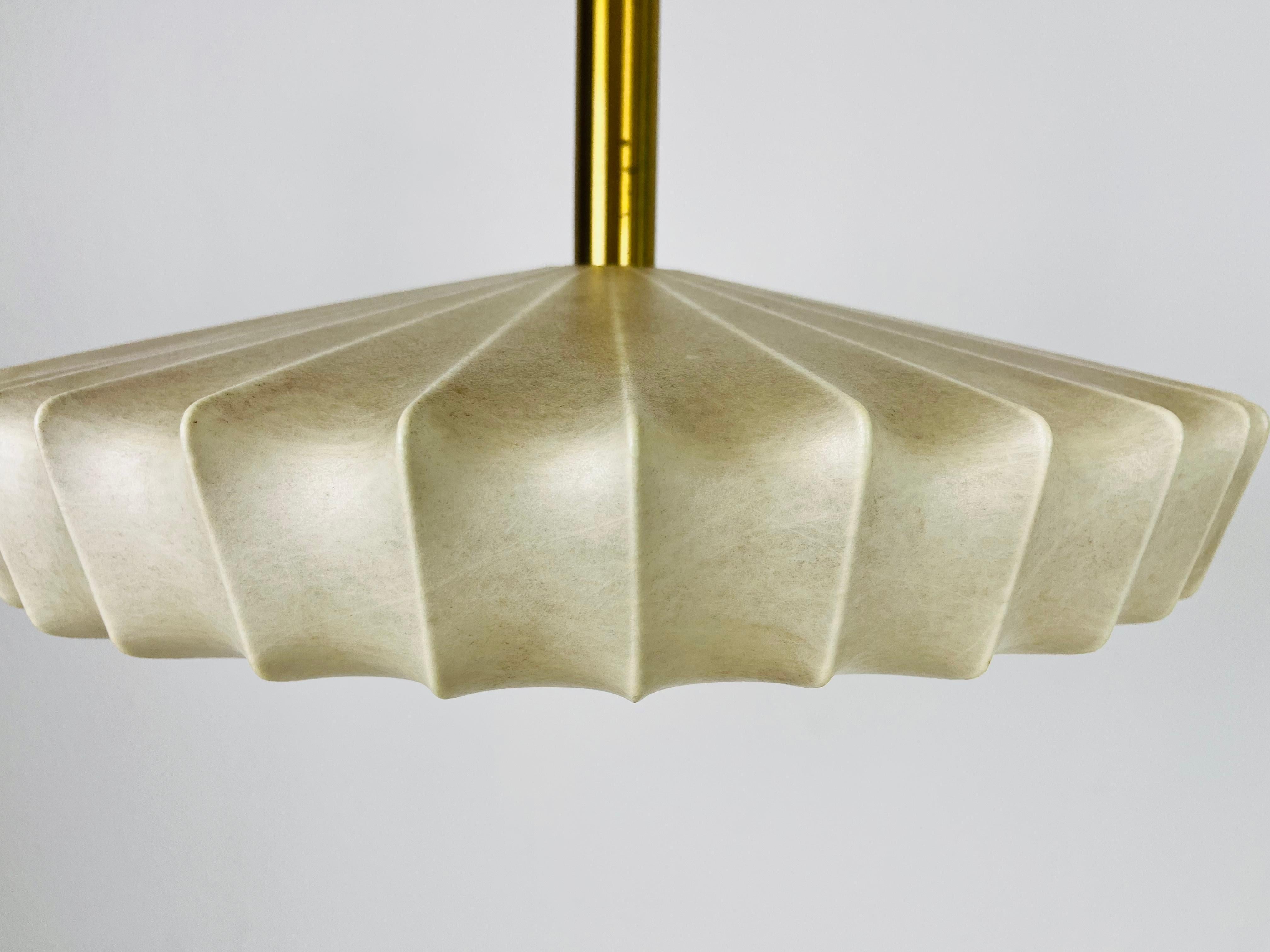 Midcentury Cocoon Losange Shape Pendant Light, 1960s, Italy 8