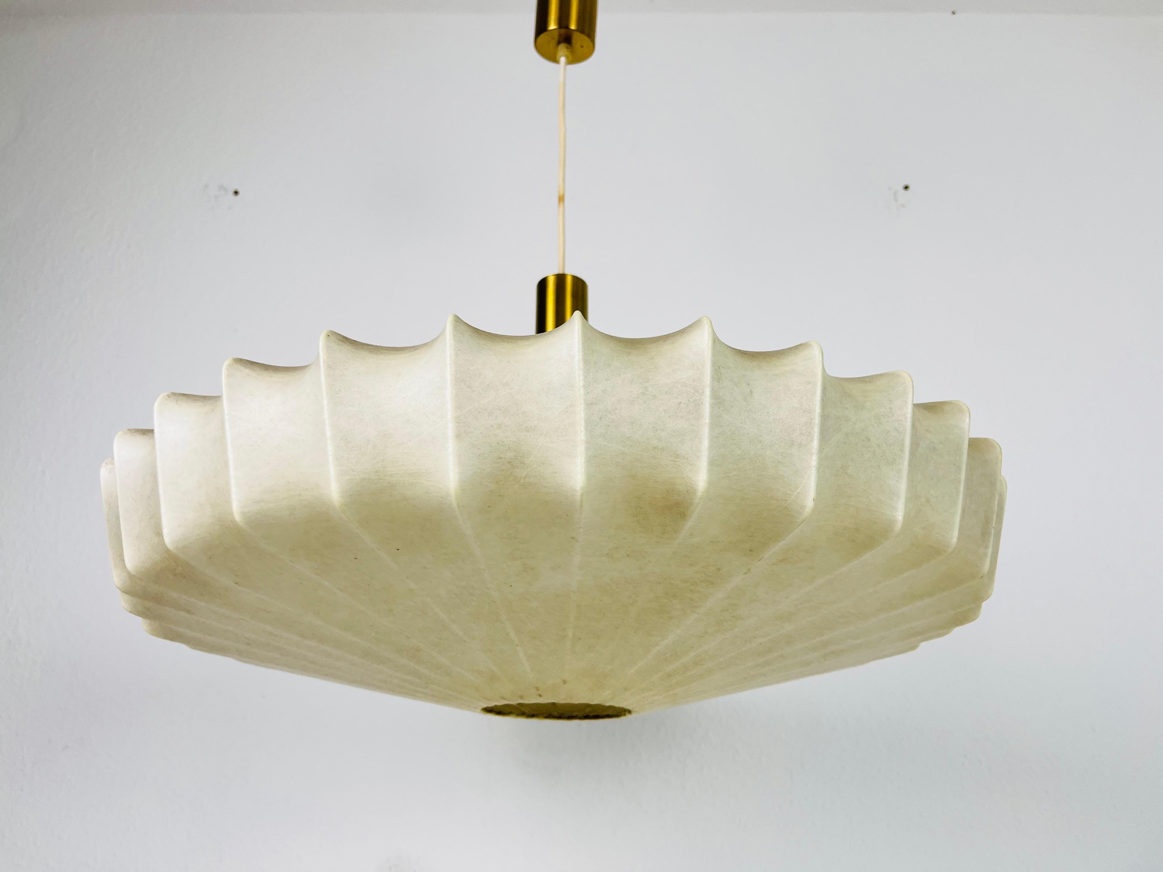 Mid-Century Modern Midcentury Cocoon Losange Shape Pendant Light, 1960s, Italy
