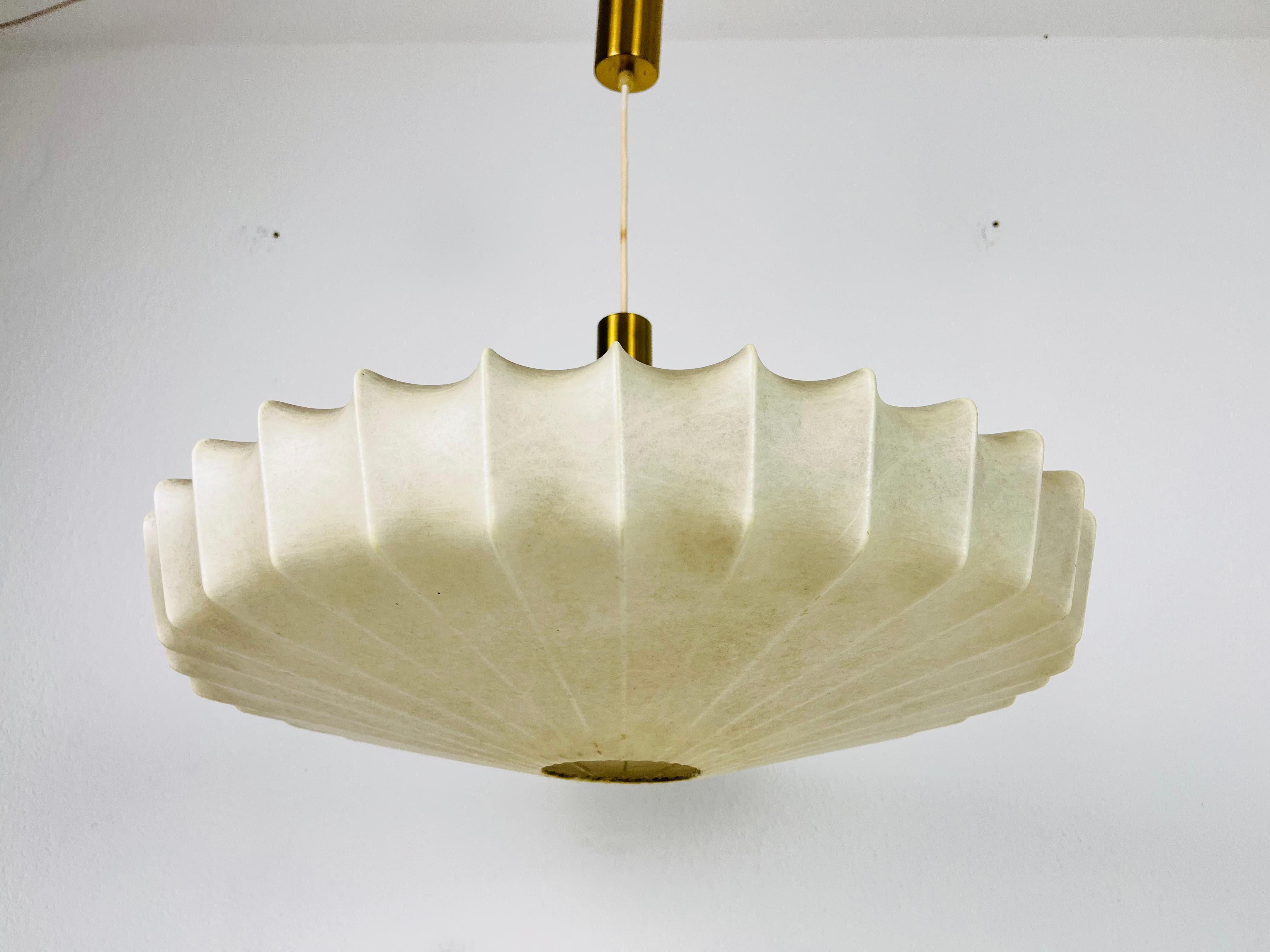 Italian Midcentury Cocoon Losange Shape Pendant Light, 1960s, Italy