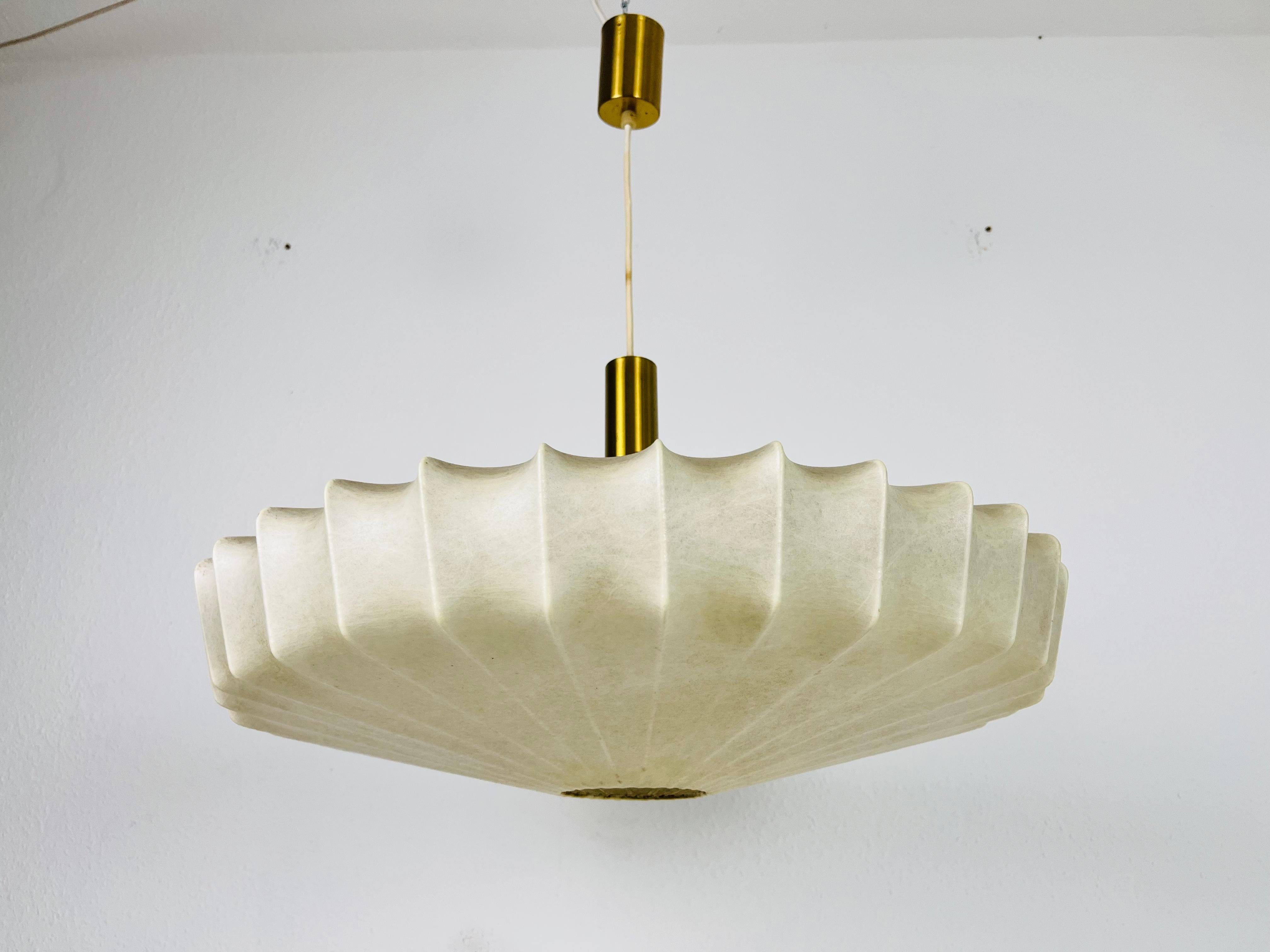 Mid-20th Century Midcentury Cocoon Losange Shape Pendant Light, 1960s, Italy