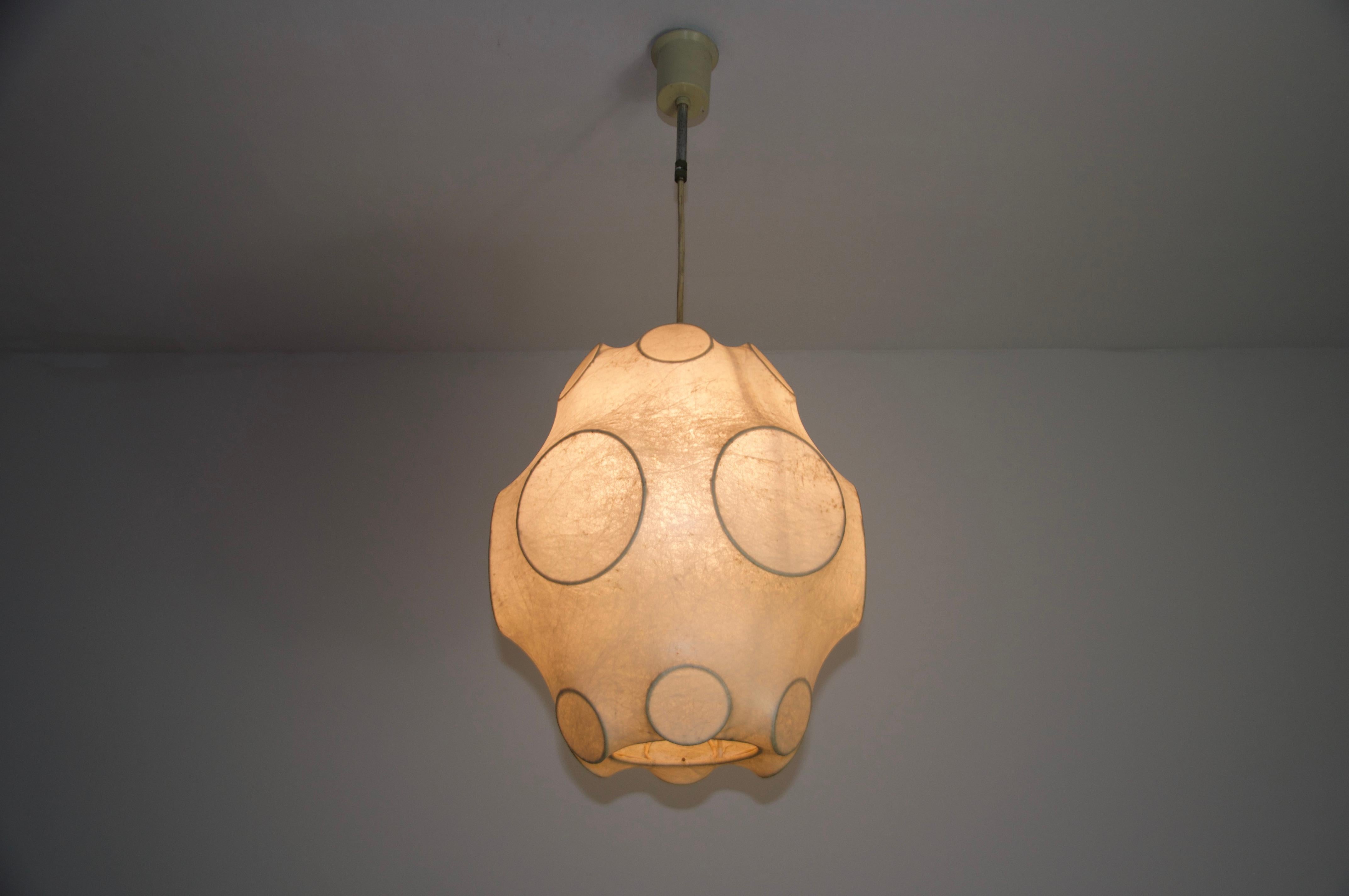 Midcentury Cocoon Pendant Light, 1960s, Italy 3