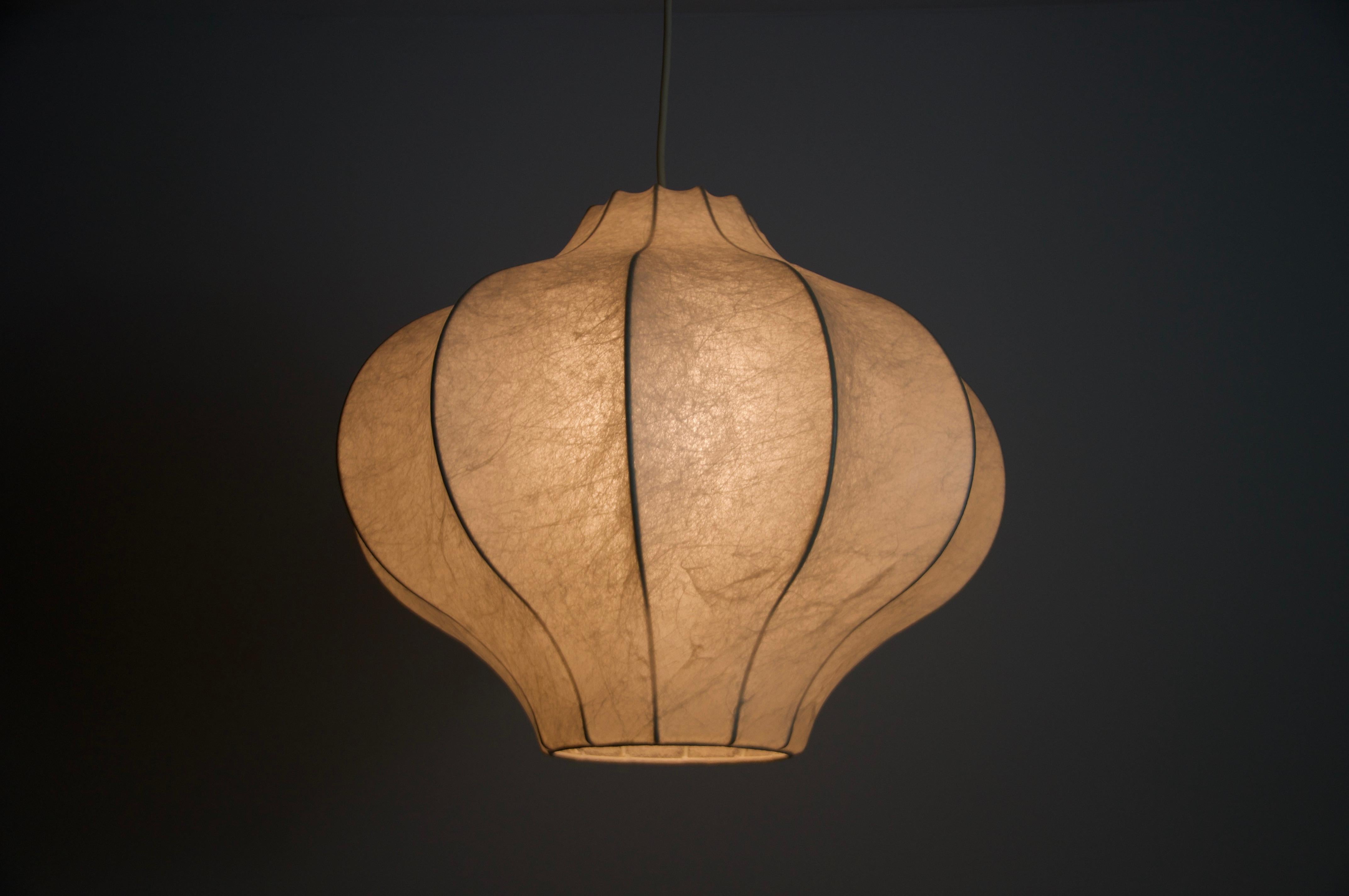 Midcentury Cocoon Pendant Light, 1960s, Italy 4