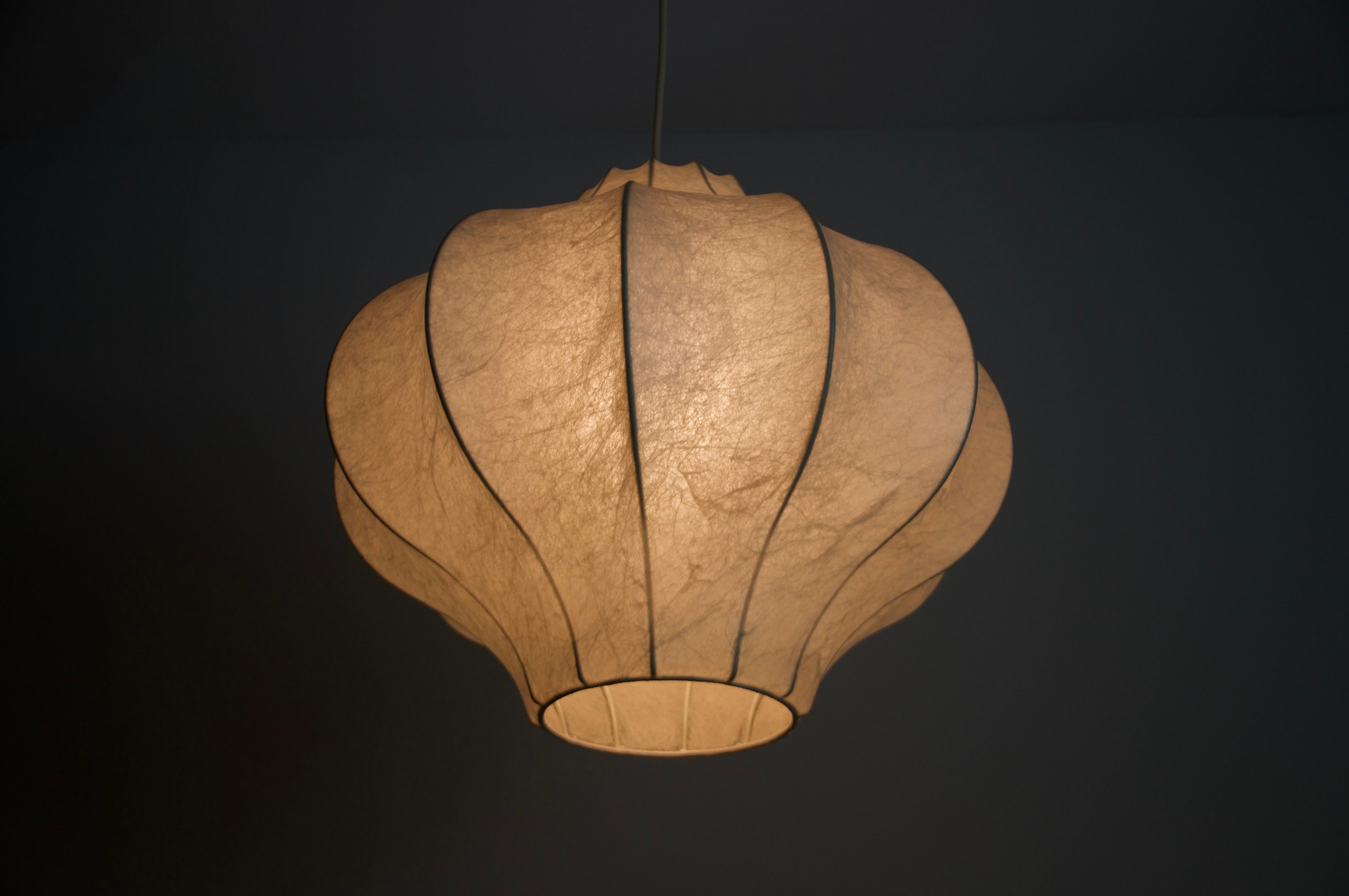 Midcentury Cocoon Pendant Light, 1960s, Italy 6