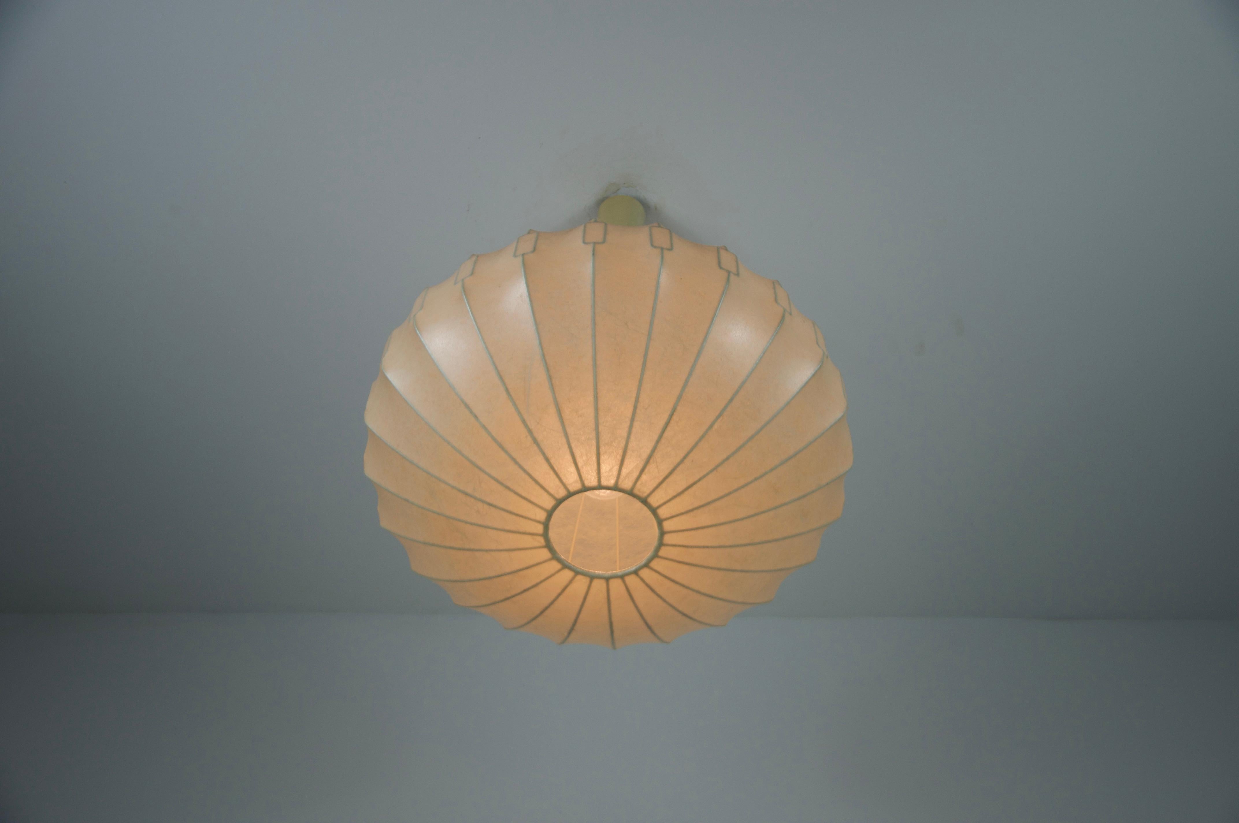 Midcentury Cocoon Pendant Light, 1960s, Italy For Sale 12
