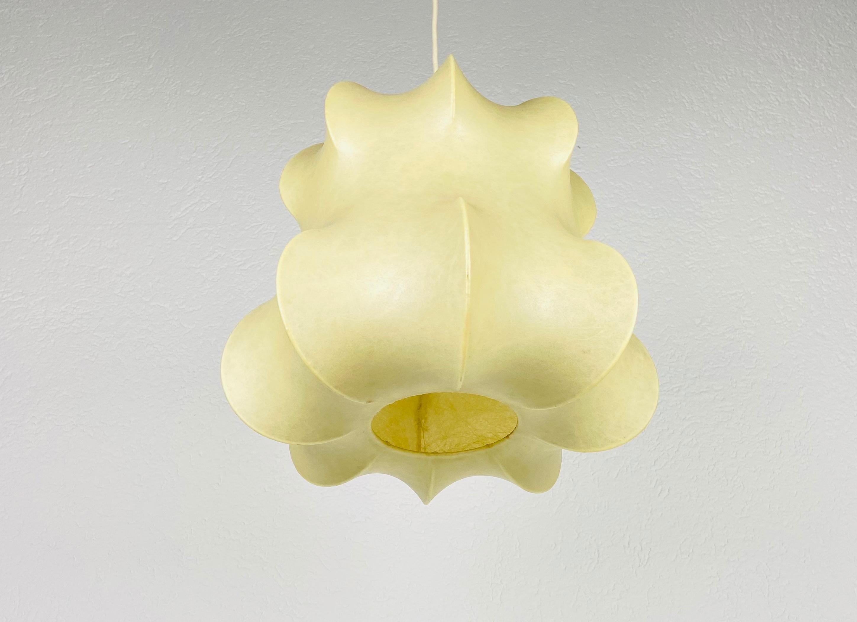 Mid-Century Modern Midcentury Cocoon Pendant Light, 1960s, Italy