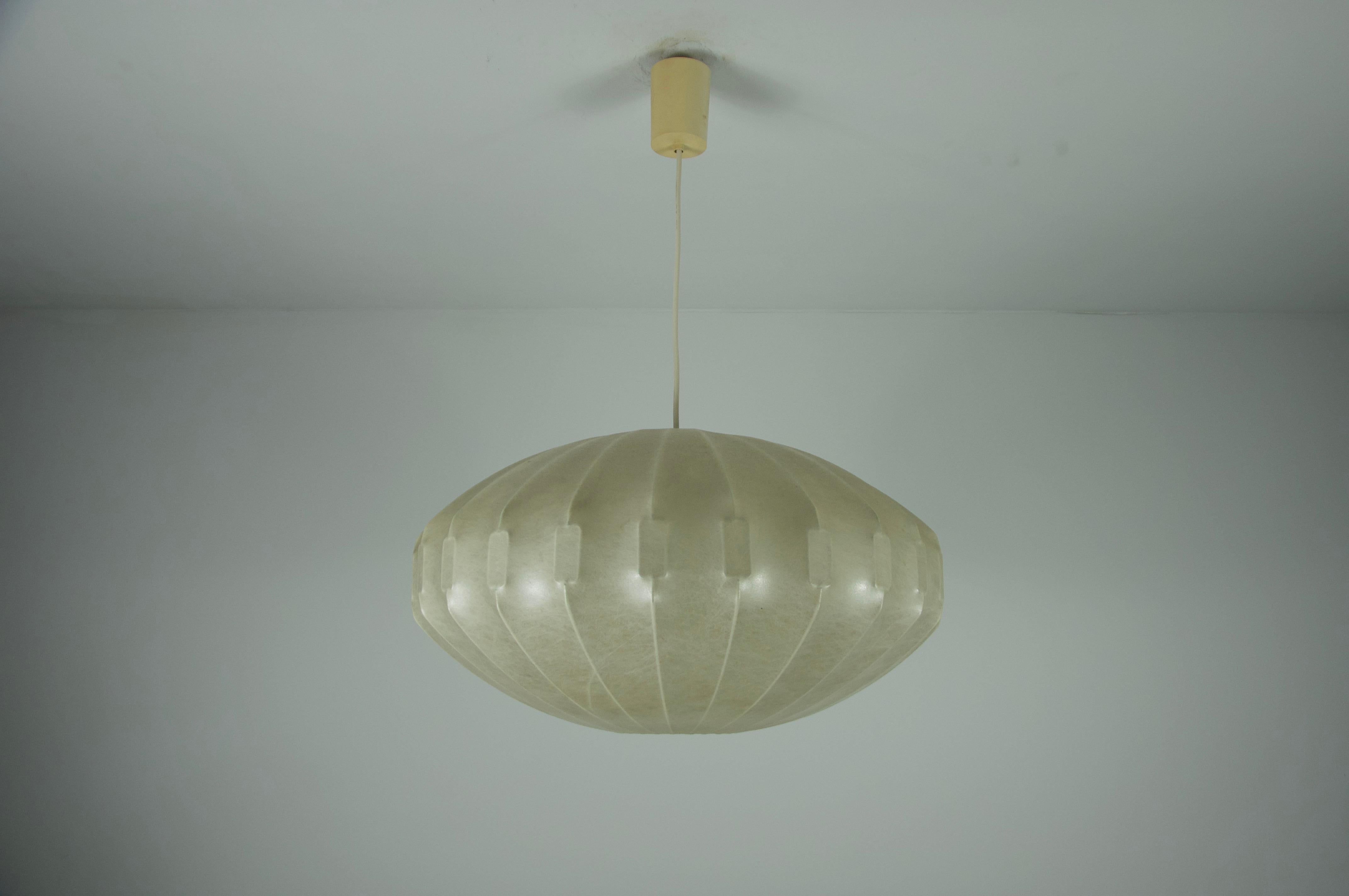 Mid-Century Modern Midcentury Cocoon Pendant Light, 1960s, Italy For Sale
