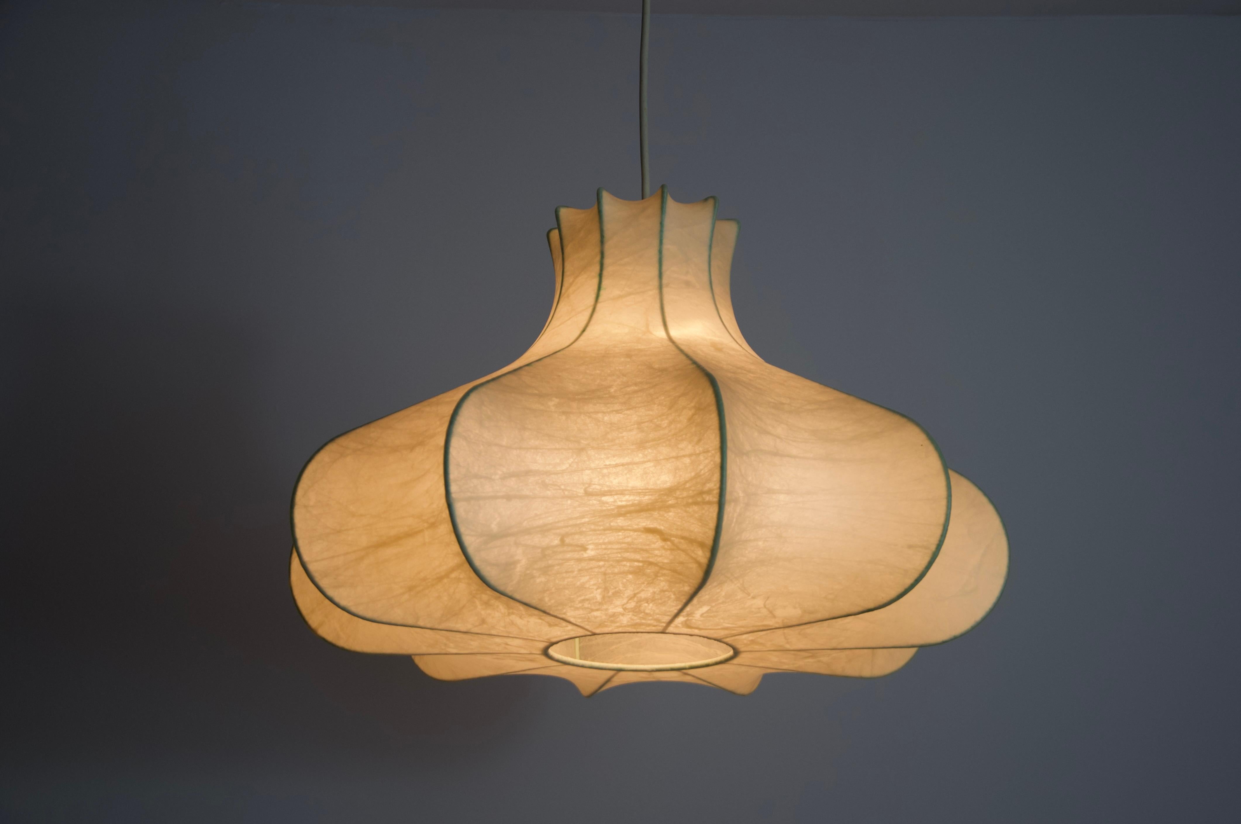 Italian Midcentury Cocoon Pendant Light, 1960s, Italy