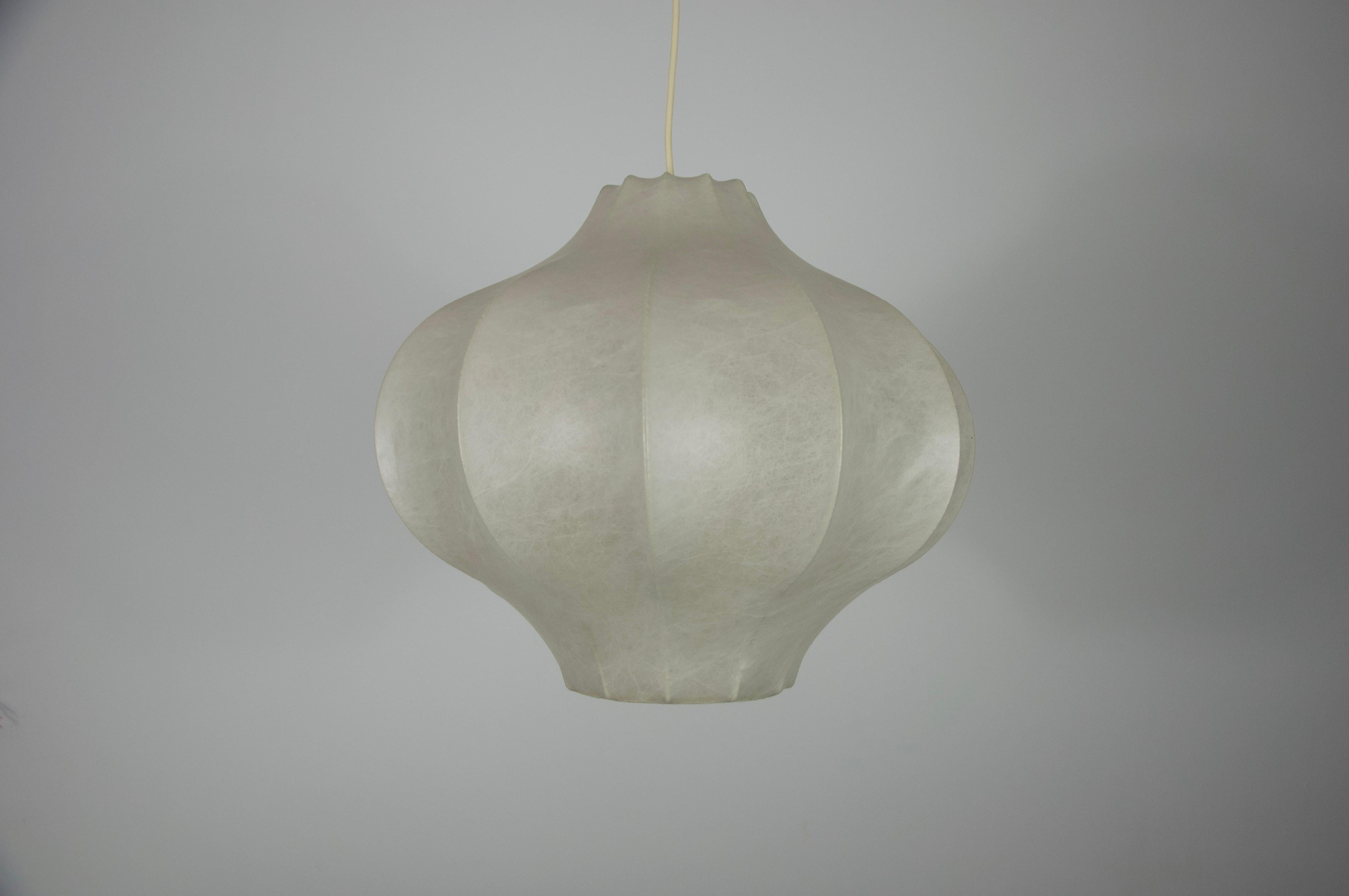 Italian Midcentury Cocoon Pendant Light, 1960s, Italy
