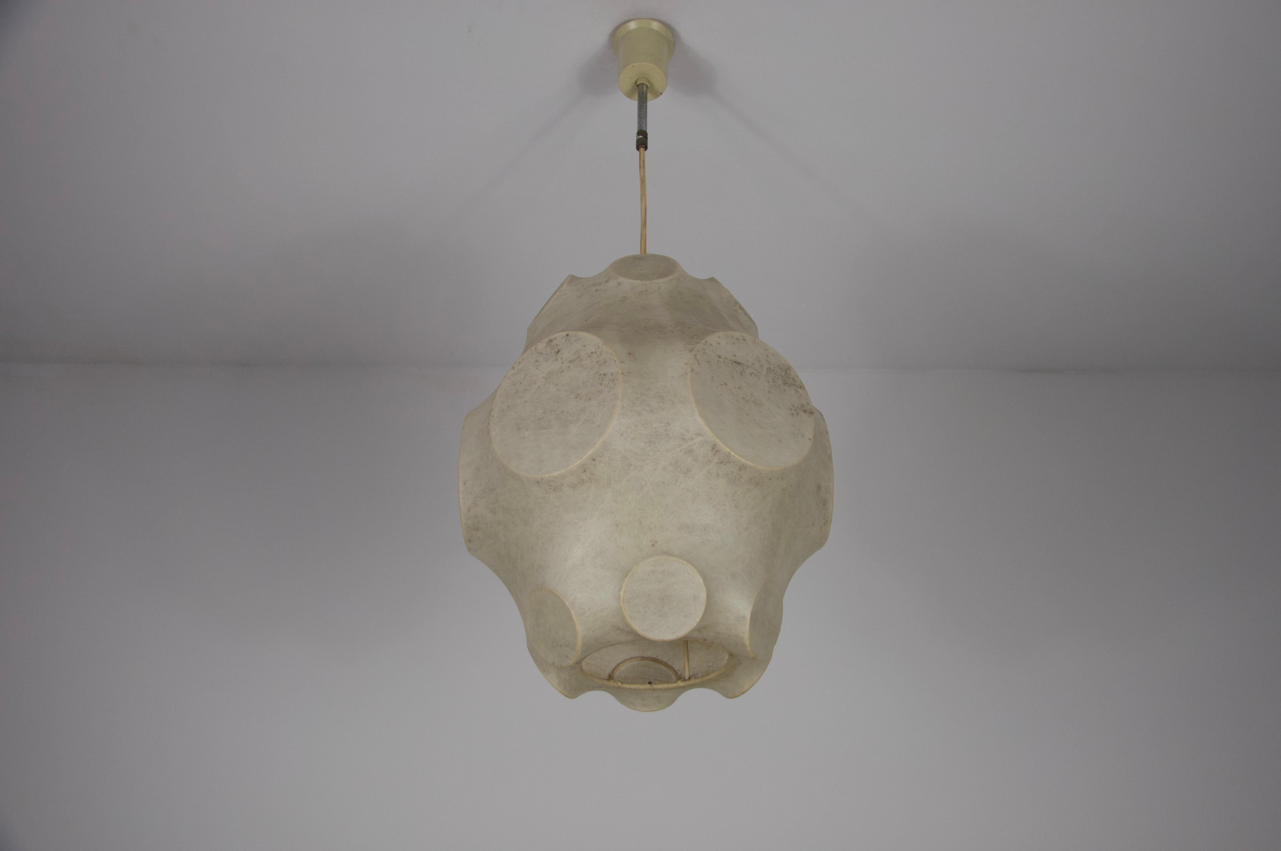 Italian Midcentury Cocoon Pendant Light, 1960s, Italy