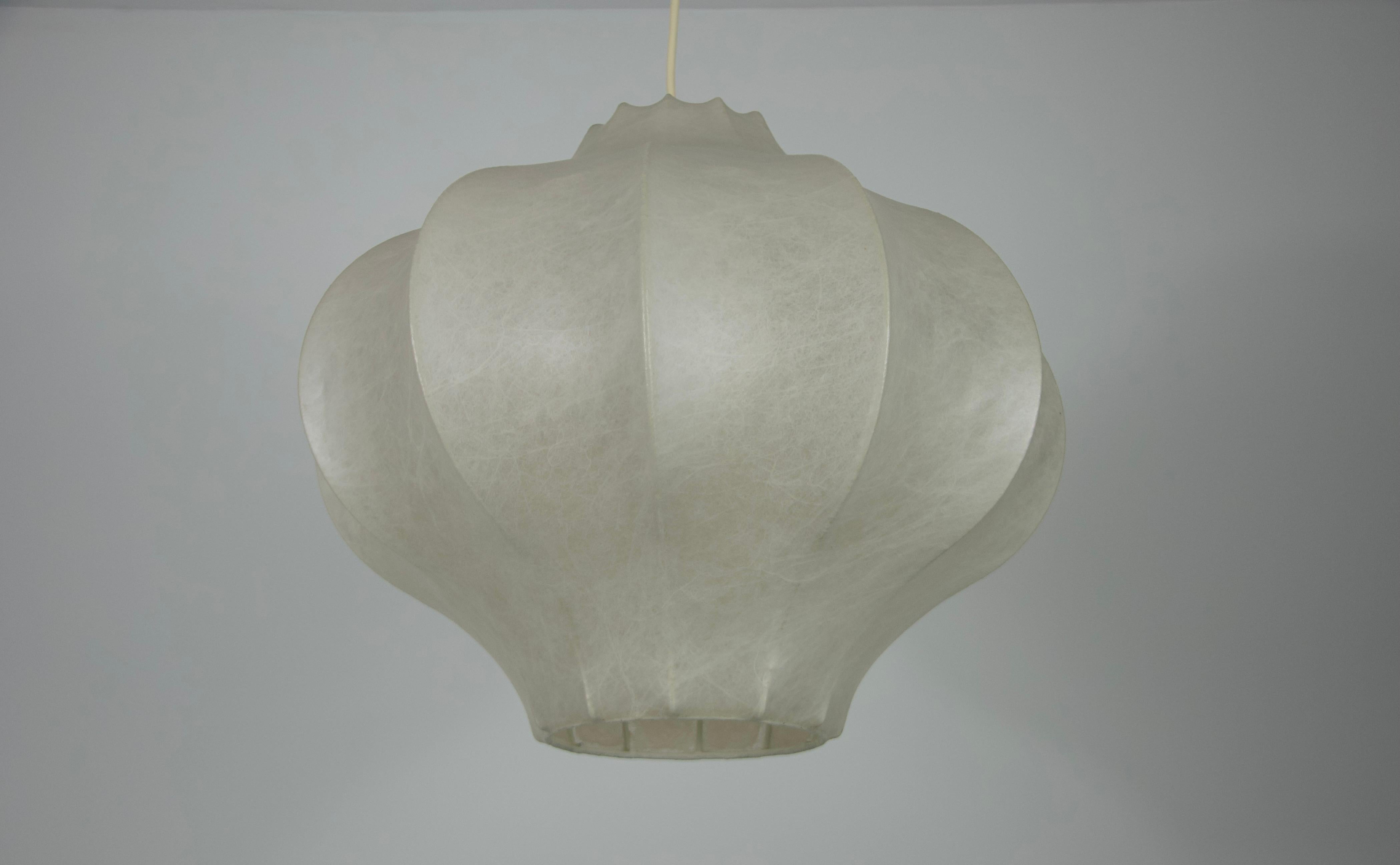 Mid-20th Century Midcentury Cocoon Pendant Light, 1960s, Italy