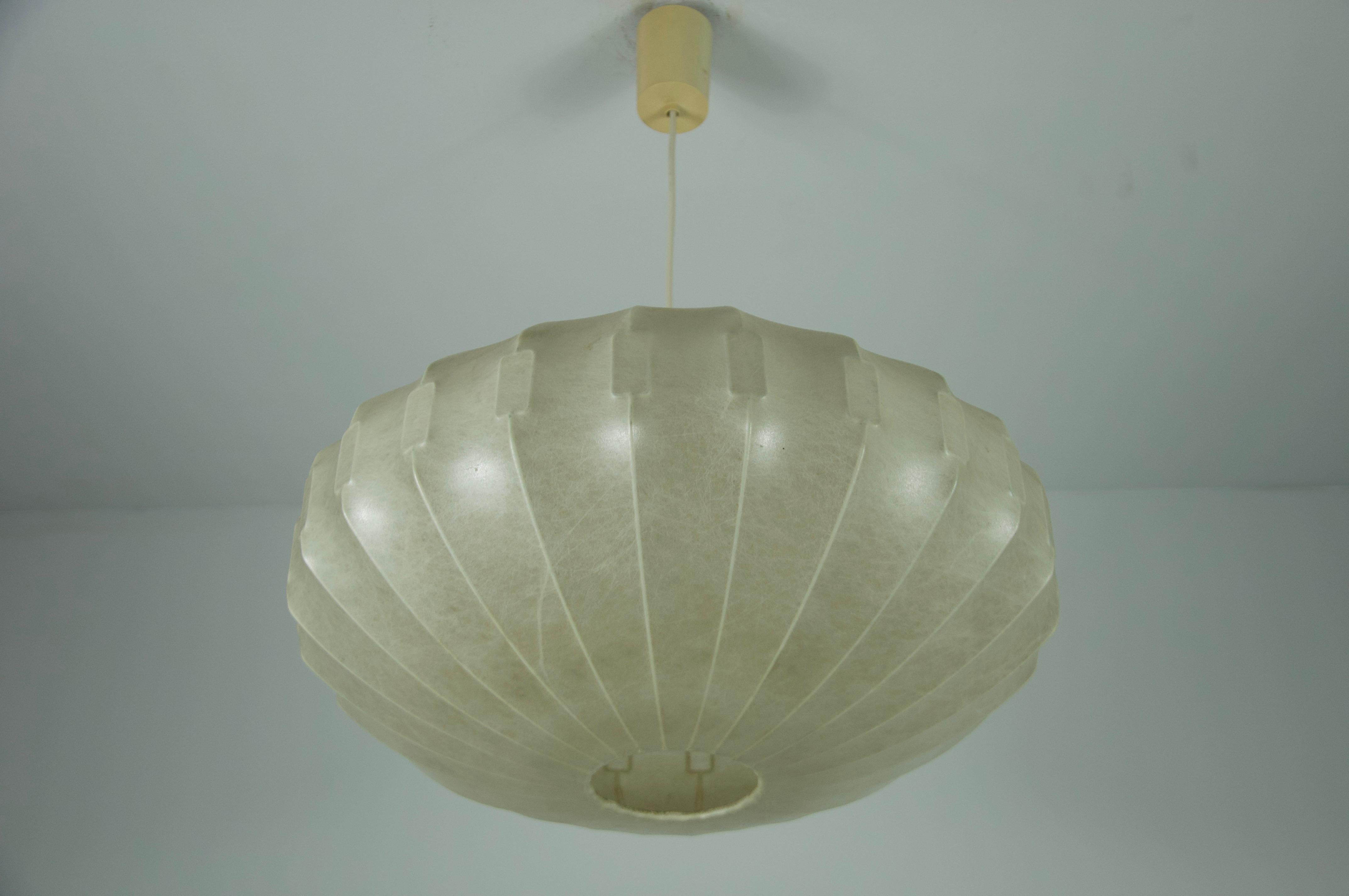 Mid-20th Century Midcentury Cocoon Pendant Light, 1960s, Italy For Sale