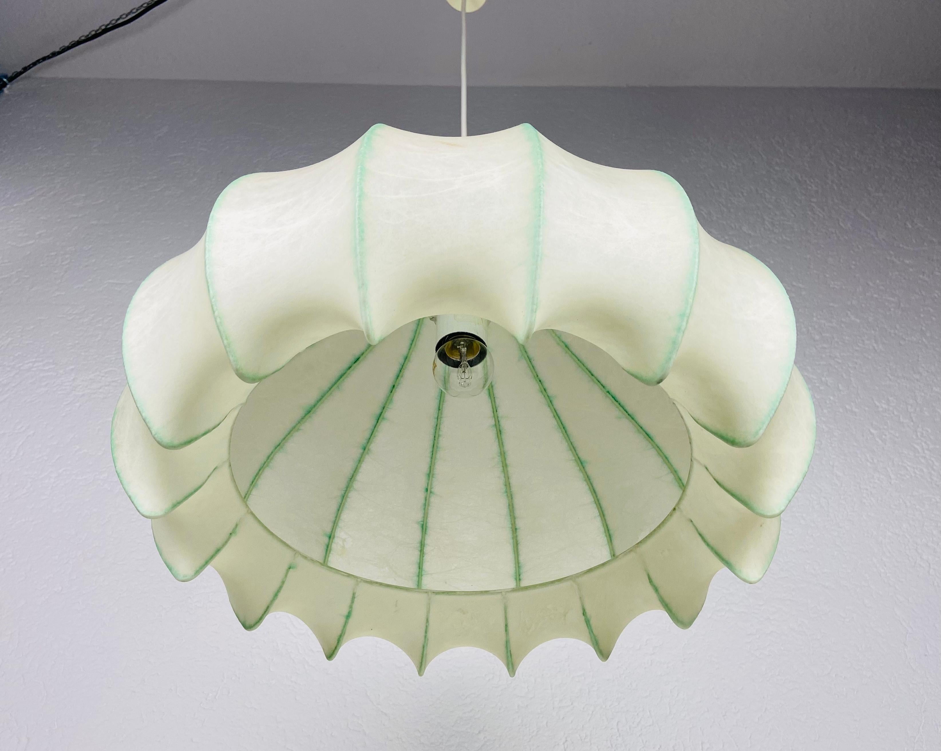 Midcentury Cocoon Pendant Light, 1960s, Italy 2