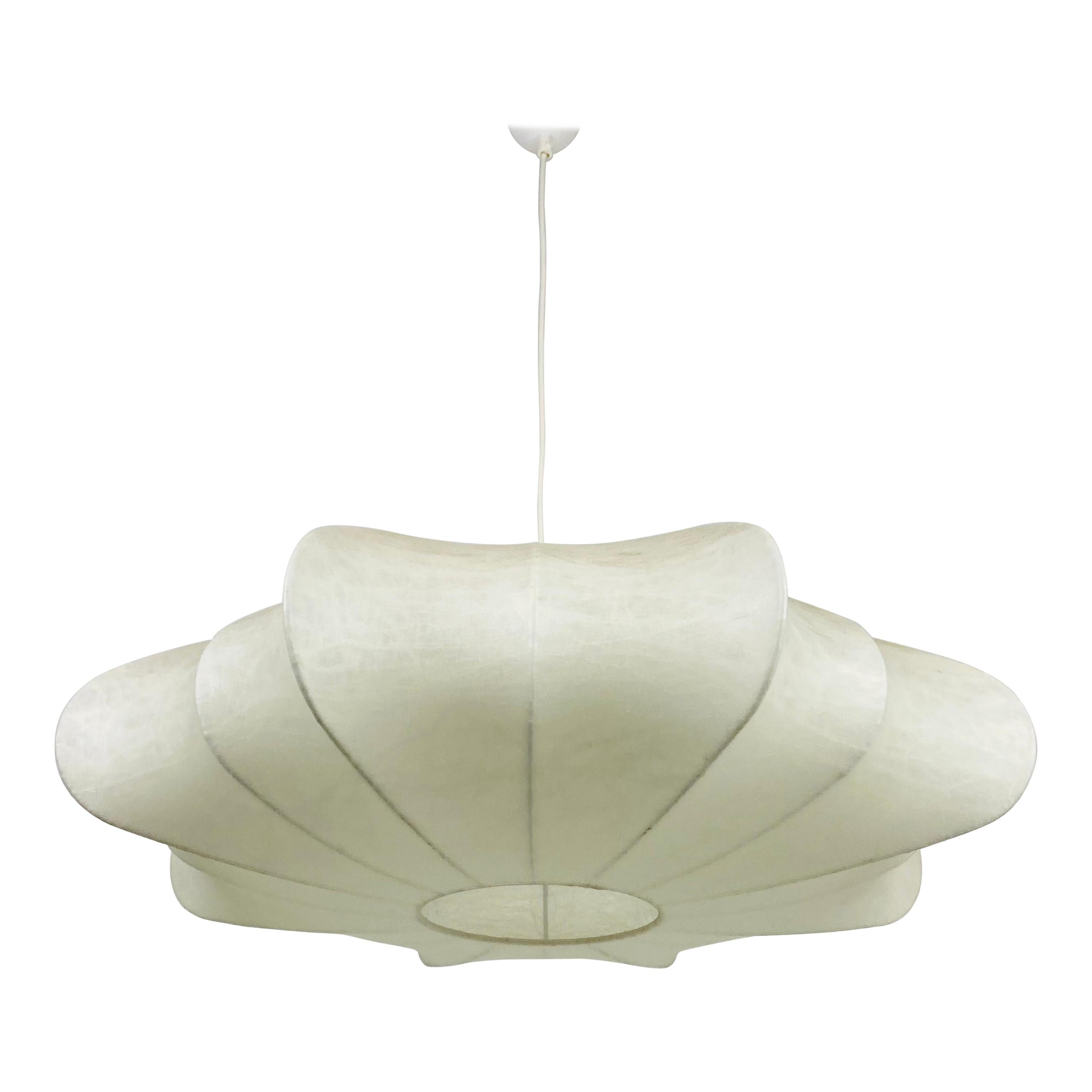 Midcentury Cocoon Pendant Light, 1960s, Italy at 1stDibs | cocoon ceiling pendant lamp, cocoon shade, cocoon light