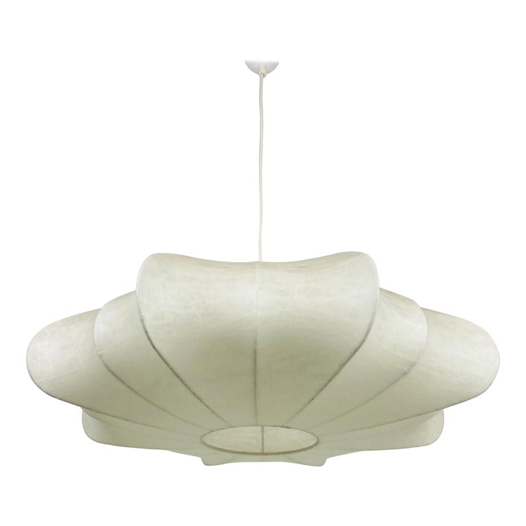 Midcentury Cocoon Pendant Light, 1960s, Italy at 1stDibs | cocoon lamp  shade, cocoon light, cocoon ceiling pendant lamp