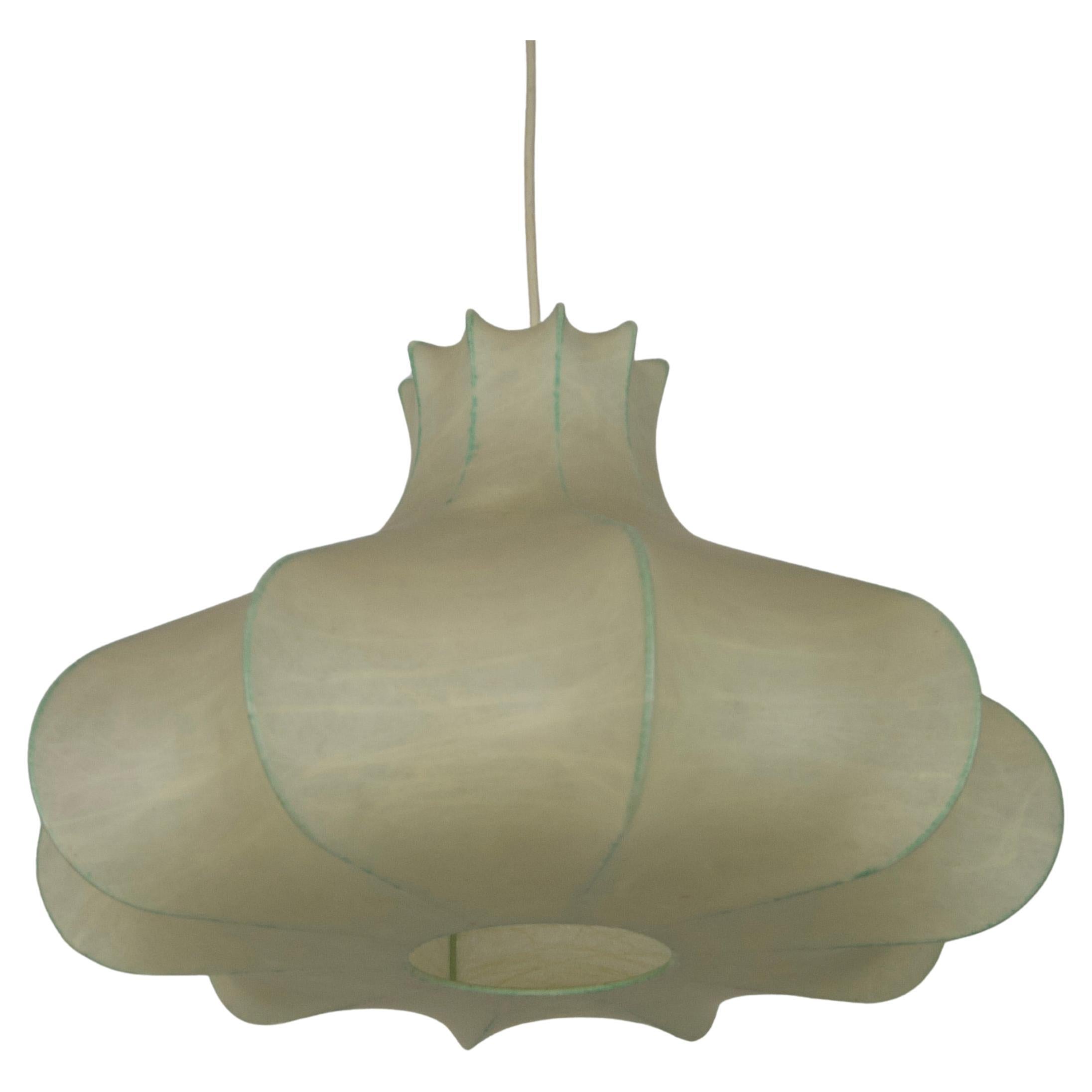 Midcentury Cocoon Pendant Light, 1960s, Italy