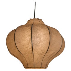 Midcentury Cocoon Pendant Light, 1960s, Italy
