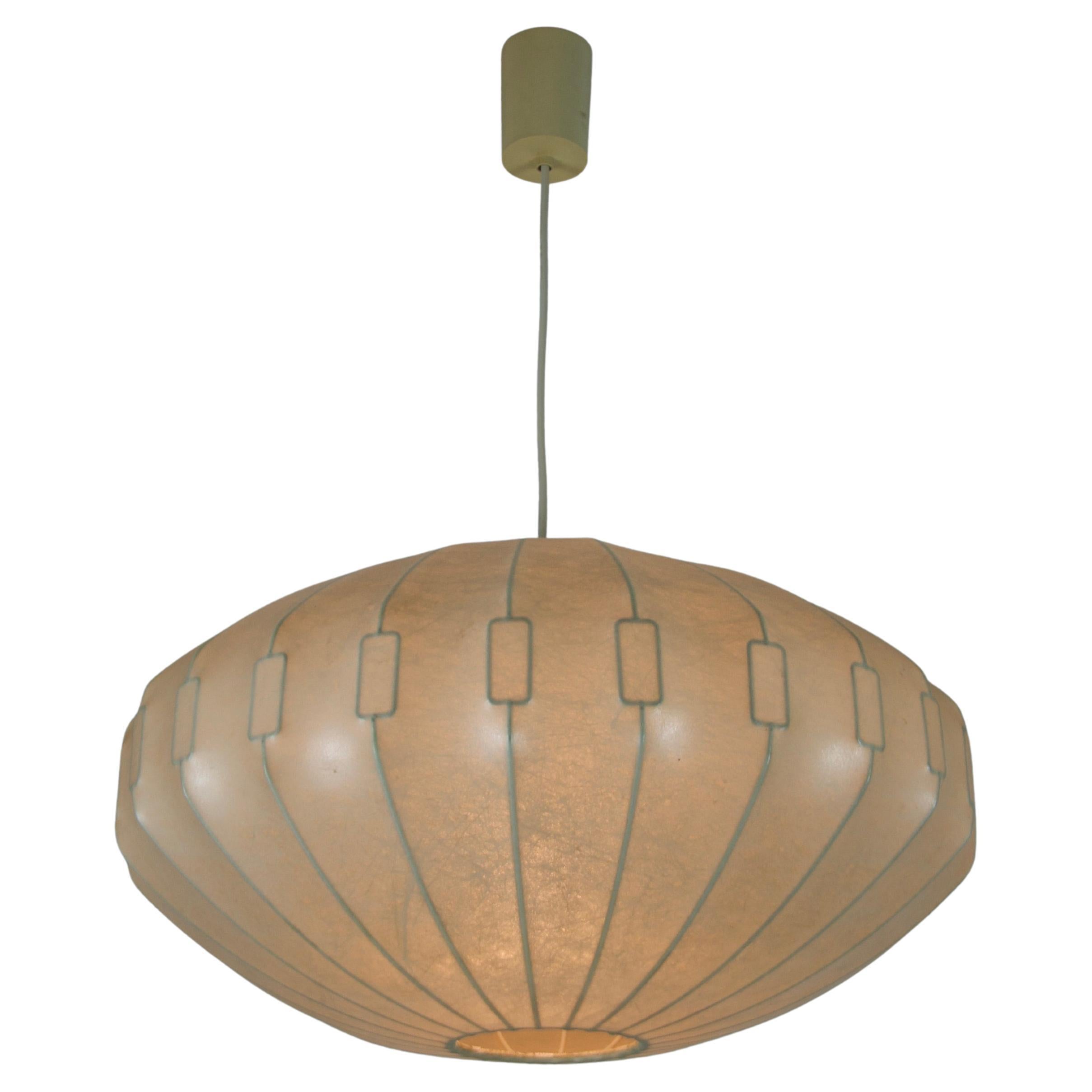 Midcentury Cocoon Pendant Light, 1960s, Italy