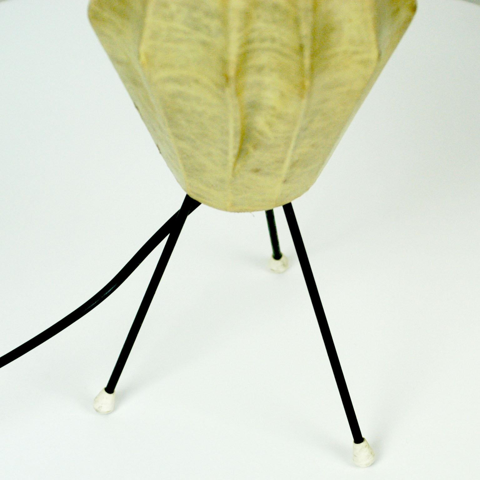 Mid-Century Modern Midcentury Cocoon Tripod Table Lamp by H. Klingele for Artimeta
