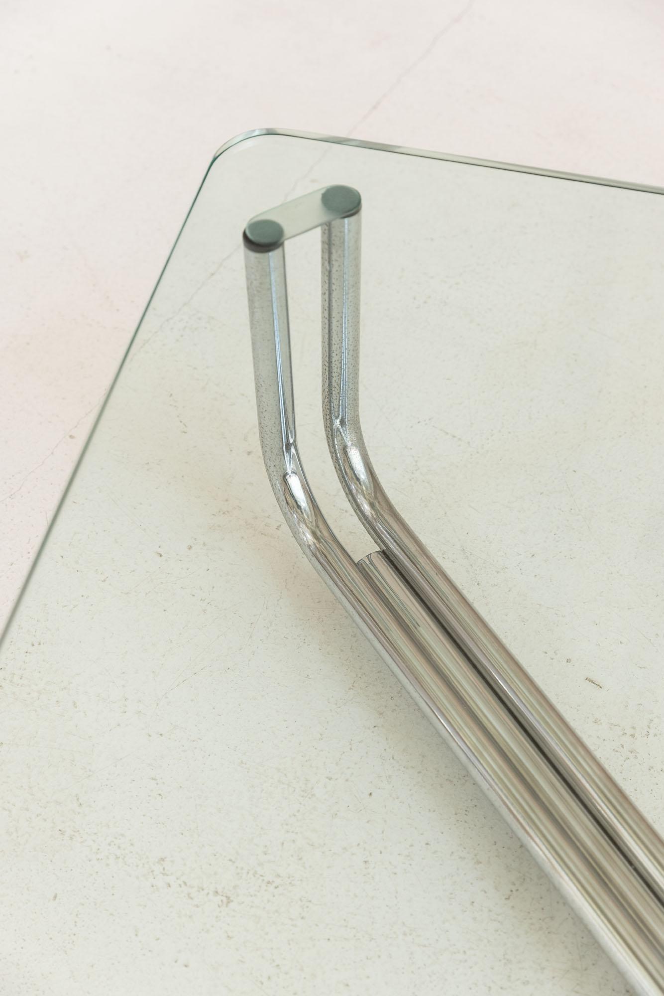 Mesa de café de mediados de siglo mod. 784 de Gianfranco Frattini para Cassina, Italia 1968 Metal en venta