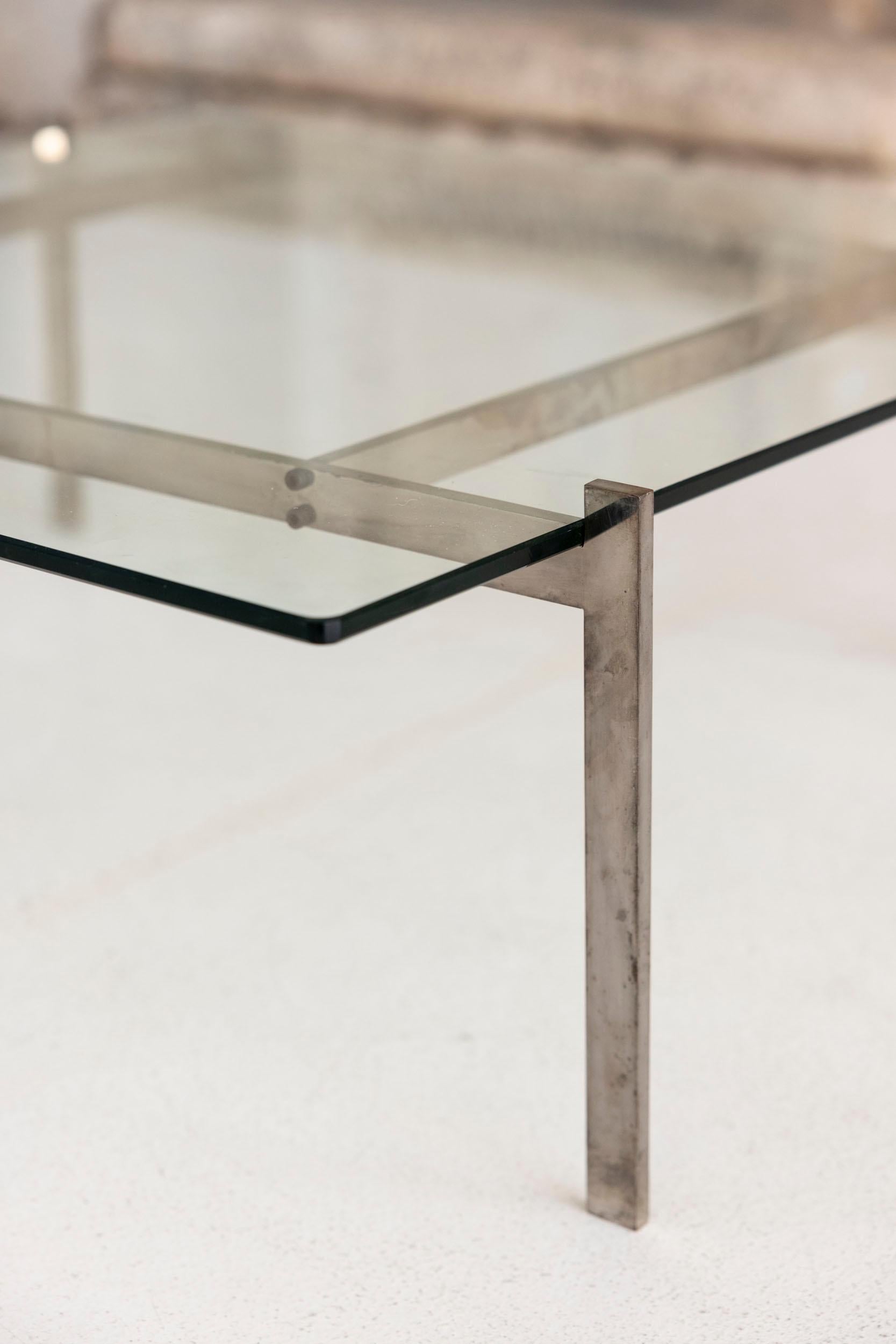 Midcentury coffe table mod. Pk61 by Poul Kjærholm for Fritz Hansen For Sale 1