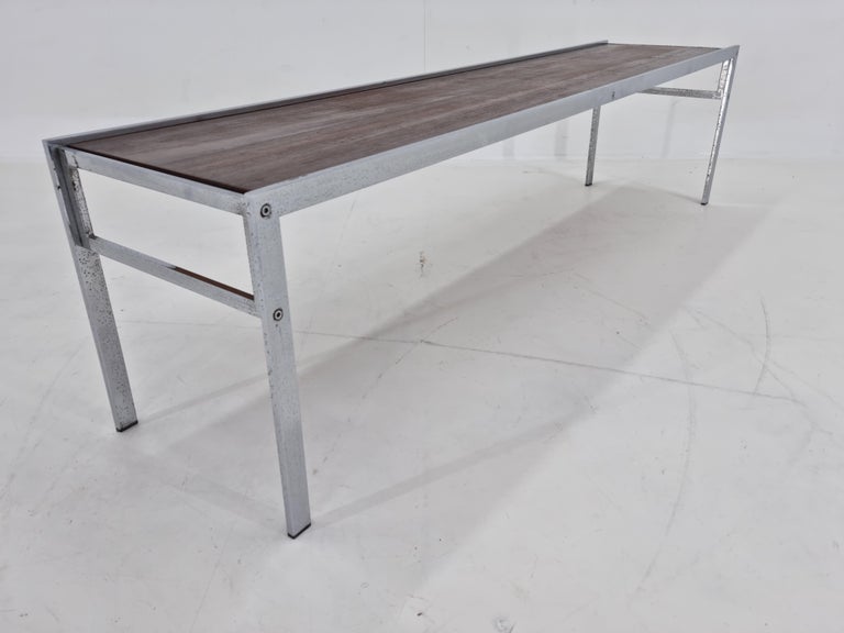 Chrome Midcentury Coffee or Side Table, Denmark, 1970s For Sale