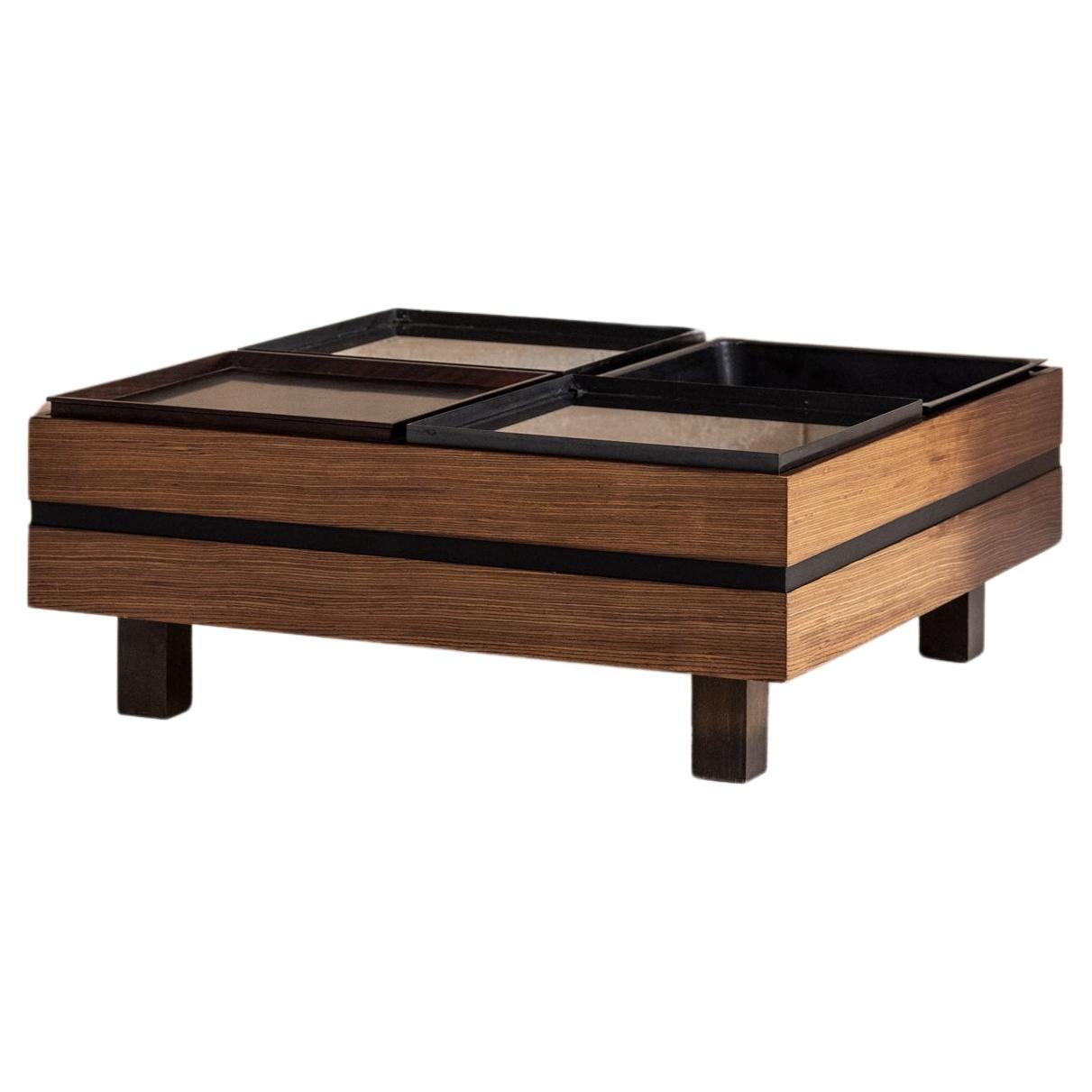 Midcentury coffee table attributed to Carlo Hauner for Forma For Sale