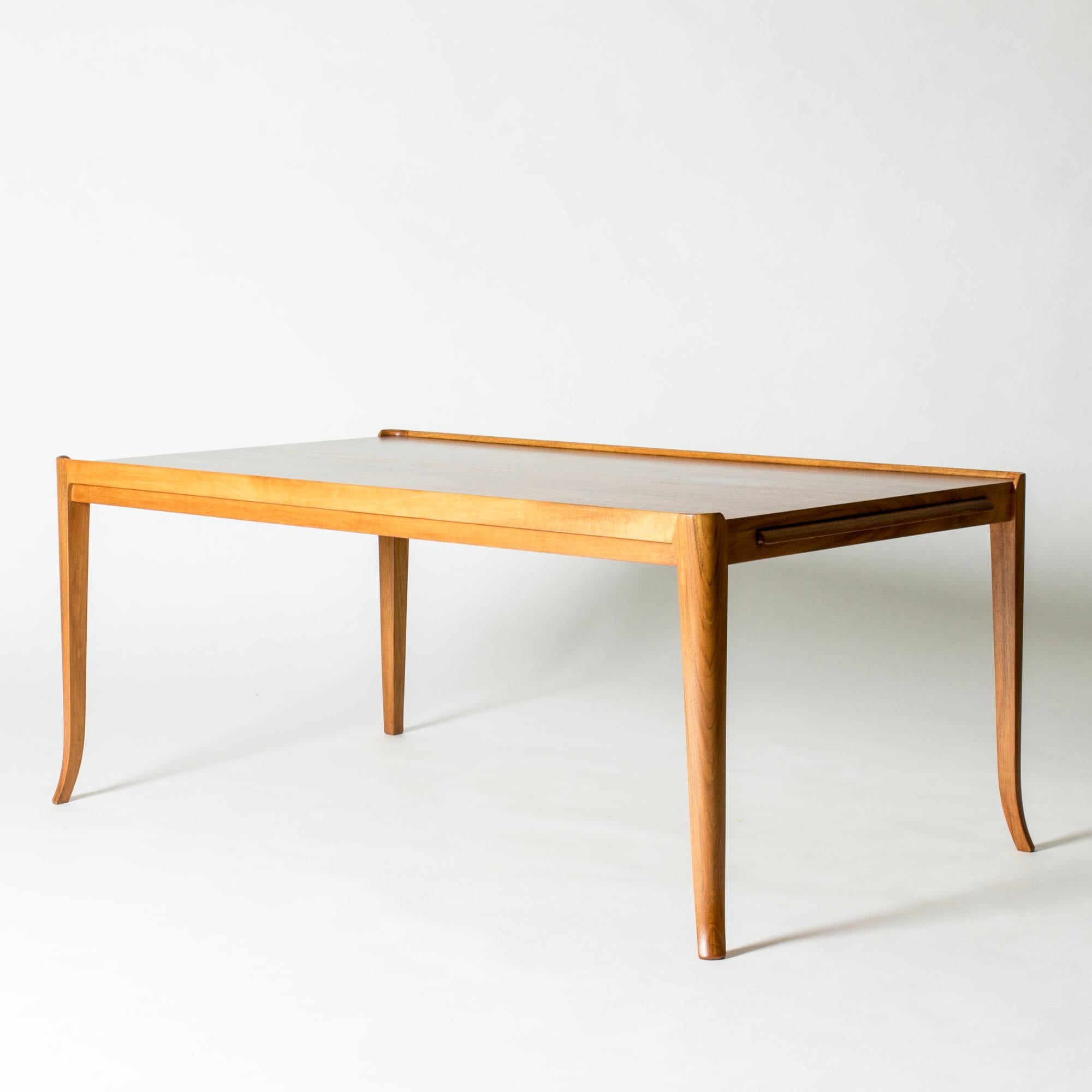 Mahogany Midcentury Coffee Table by Alfred Kvarnholt, Sweden, 1940s For Sale