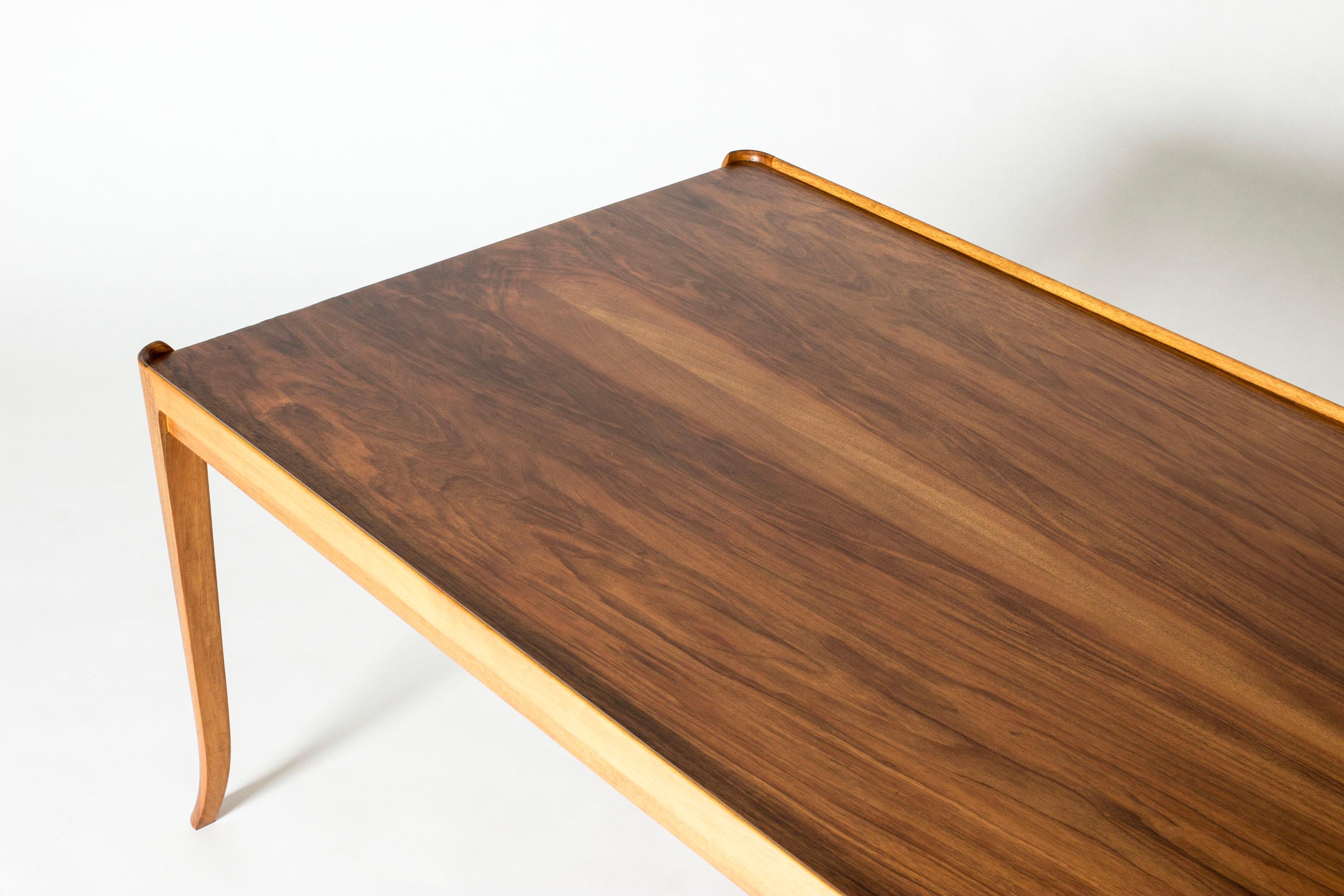 Midcentury Coffee Table by Alfred Kvarnholt, Sweden, 1940s For Sale 2
