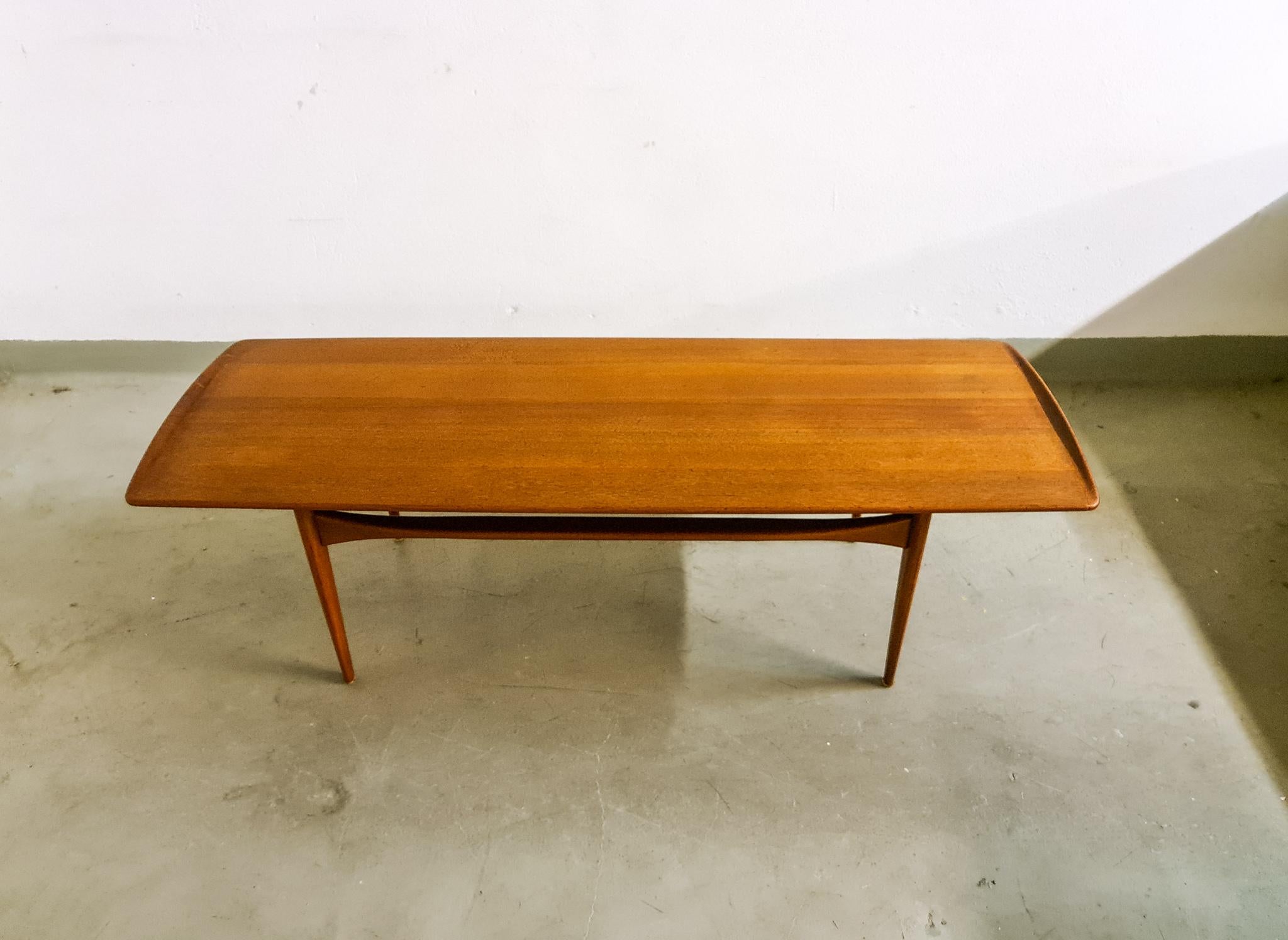 Mid-Century Modern Midcentury Coffee Table by Kindt-Larsen for France and Daverkosen Denmark, 1960s For Sale