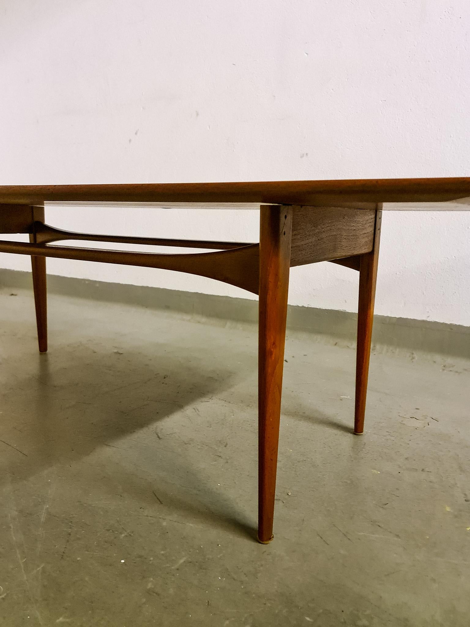 Midcentury Coffee Table by Kindt-Larsen for France and Daverkosen Denmark, 1960s For Sale 1