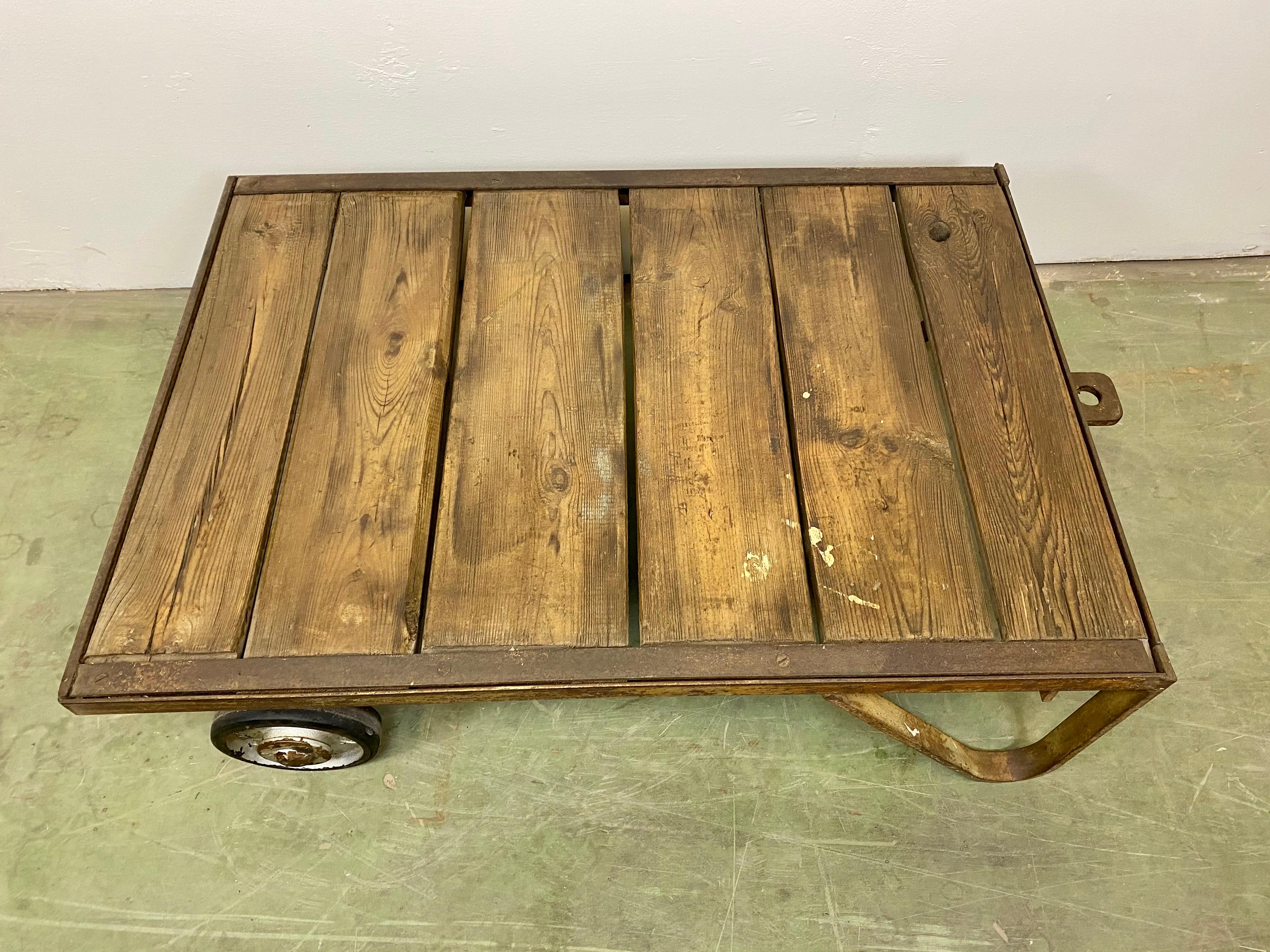 20th Century Midcentury Coffee Table Cart, 1950s