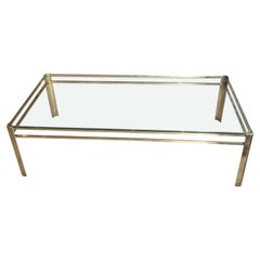 Midcentury Coffee Table Designed By Jacques Théophile Lepelletier, Single Tier