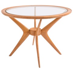 Midcentury Coffee Table in Birchwood by Cesare Lacca for Cassina, Italian, 1950s