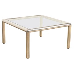 Midcentury Coffee Table in Glass and Chrome by John Mascheroni, 1960s