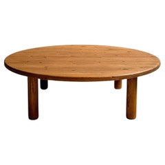 Midcentury Coffee Table in the Manner of Charlotte Perriand, Pine, circa 1960s