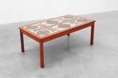 Mesa de centro de mediados de siglo firmada "OX-Art 71" por Trioh, Dinamarca Años 70